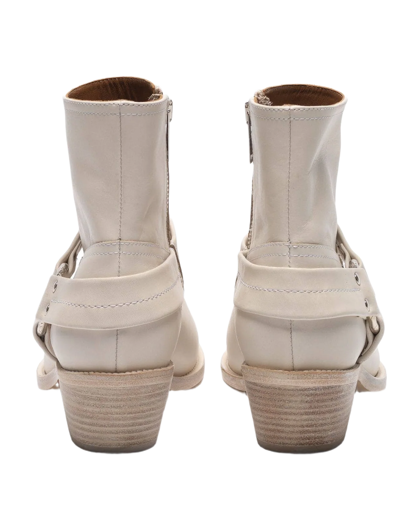 Women | Boots Bretagne Col B4 Cream Leather - Image 5