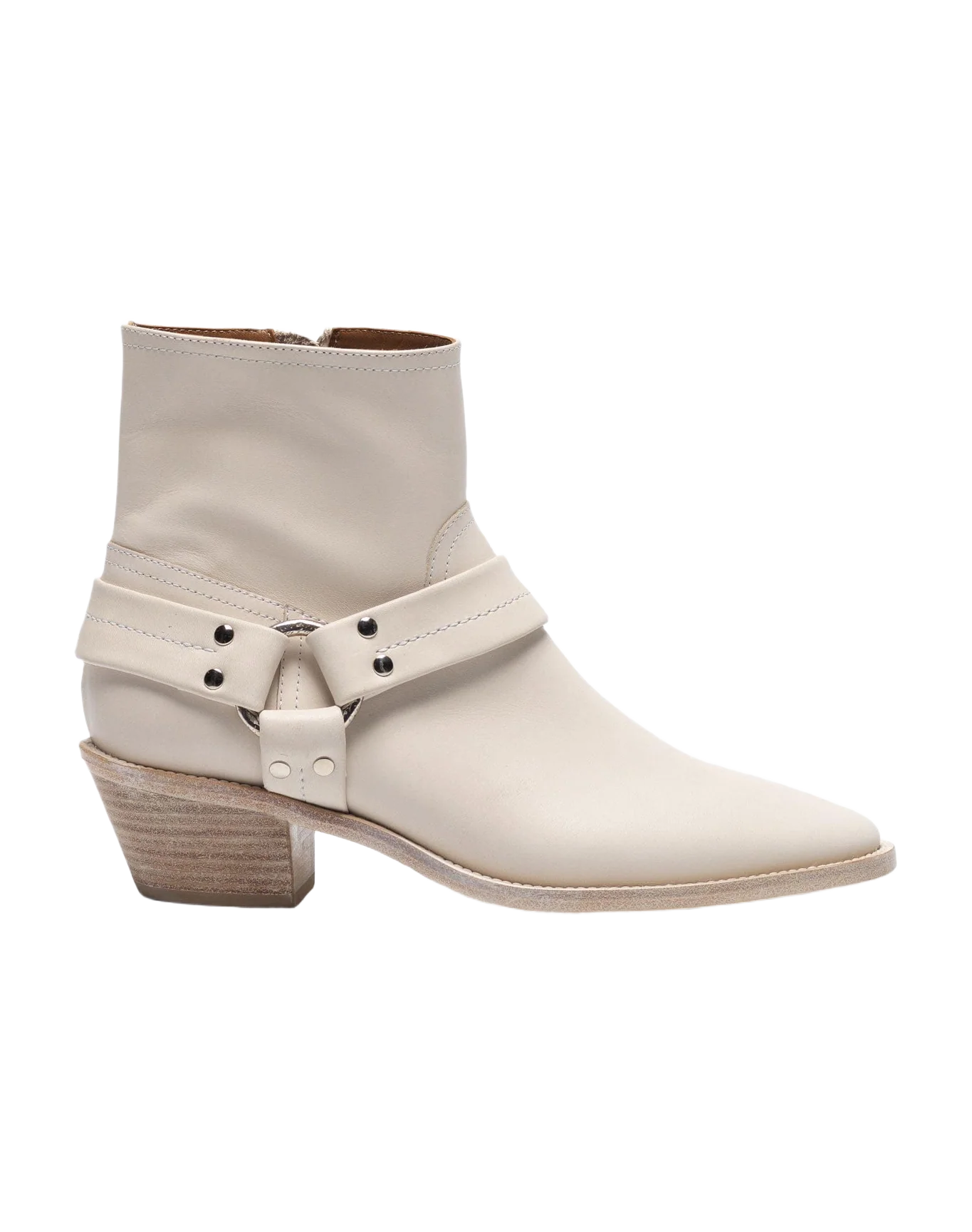 Women | Boots Bretagne Col B4 Cream Leather - Image 8