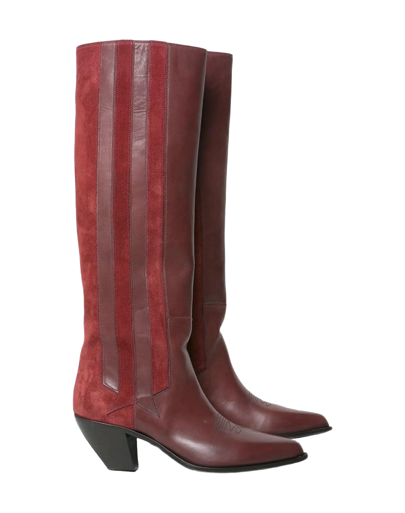 Women | Boots Nebbia Burgundy Leather - Image 2