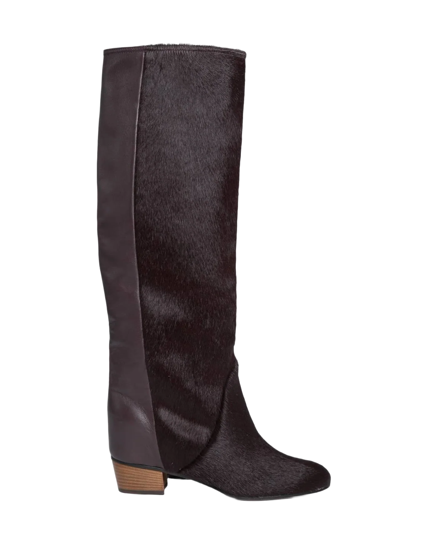 Women | Boots Red Chocolate Pony & Leather
