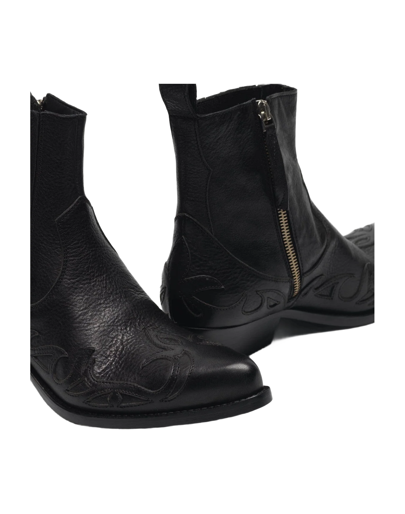 Women | Boots Santiago Black Leather - Image 8