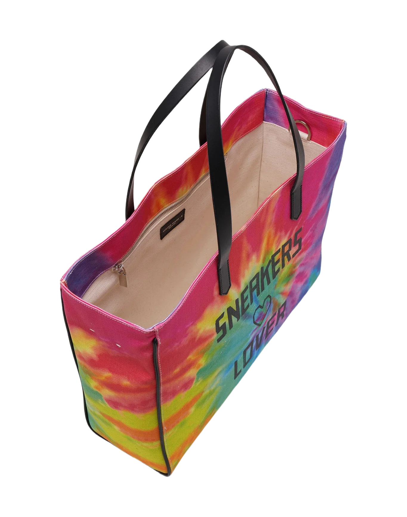 Women | California East-West Tie-Dye Bag with Sneakers Lover Print - Image 4