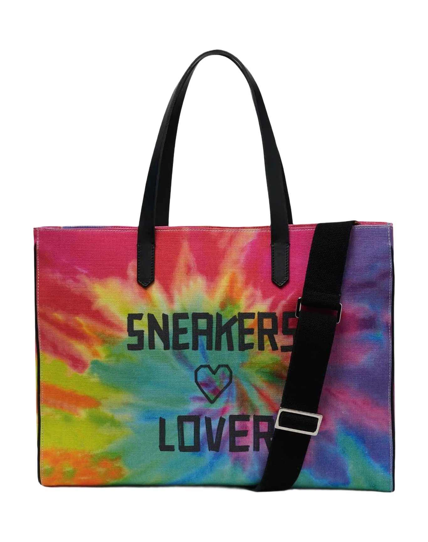 Women | California East-West Tie-Dye Bag with Sneakers Lover Print - Image 6