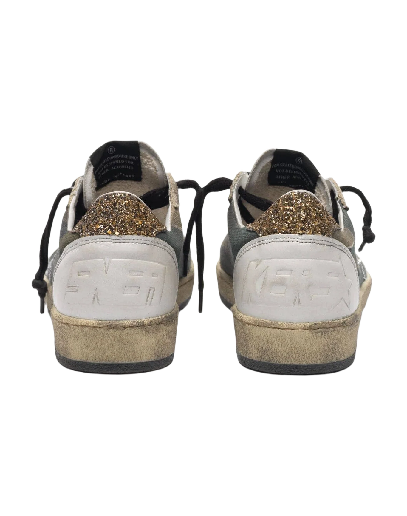 Women | Camouflage Ball Star Sneakers with Glittery Star & Heel Tab - Image 2