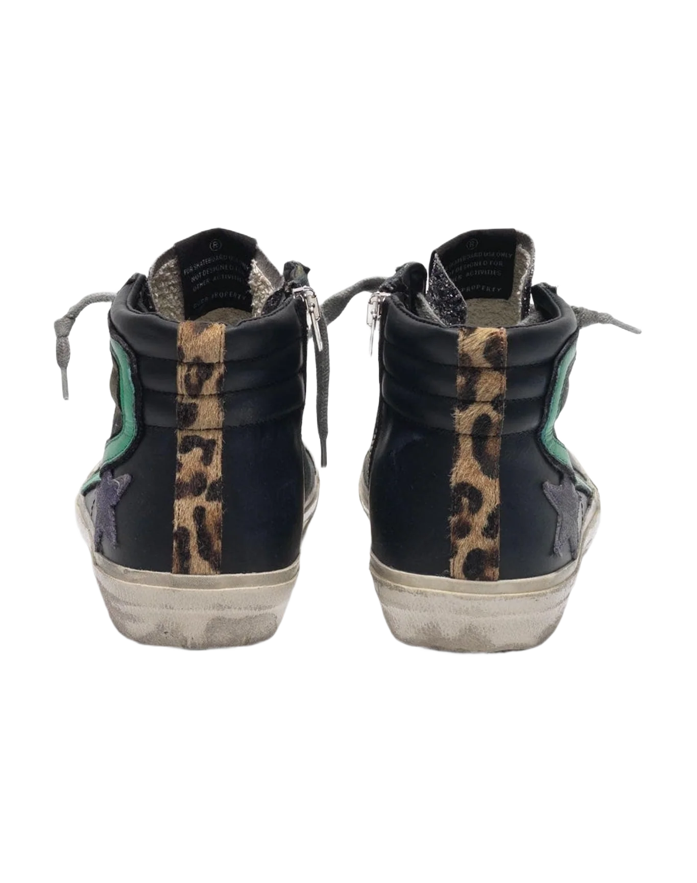 Women | Camouflage Slide Sneakers with Glittery Insert