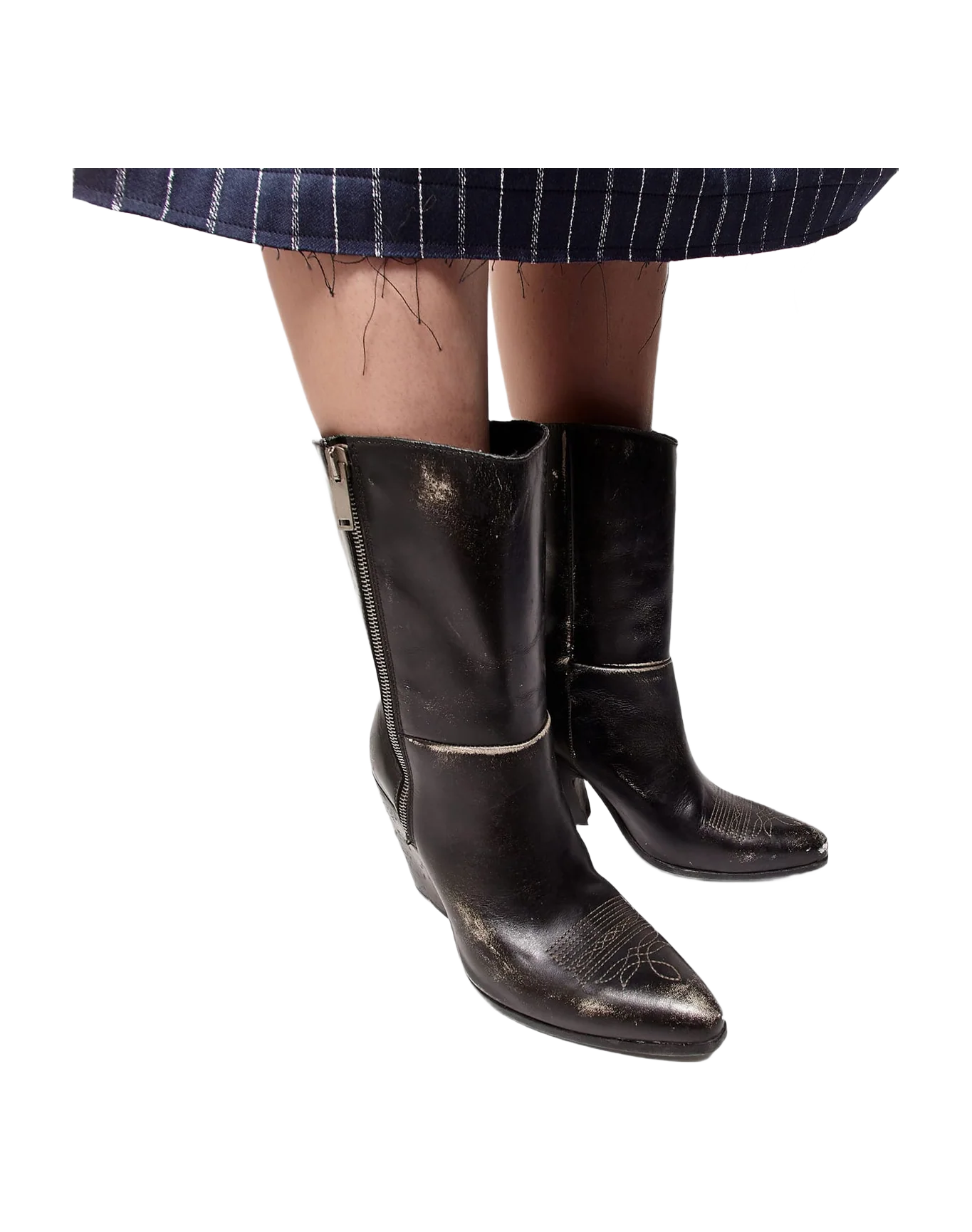 Women | Candy Mid Boots Vintage Treatment Leather - Image 2