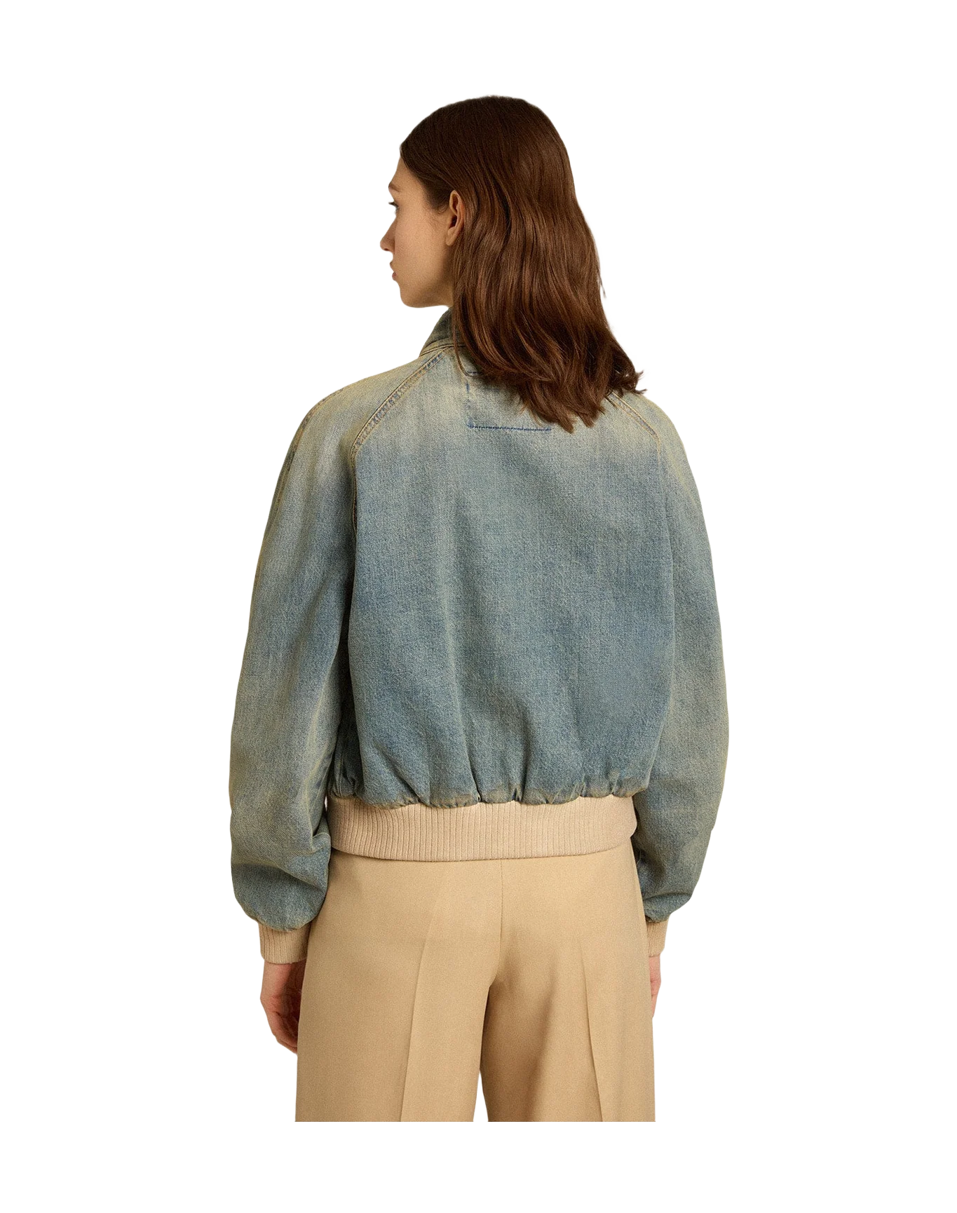 Women | Denim Bomber Jacket | Blue - Image 2