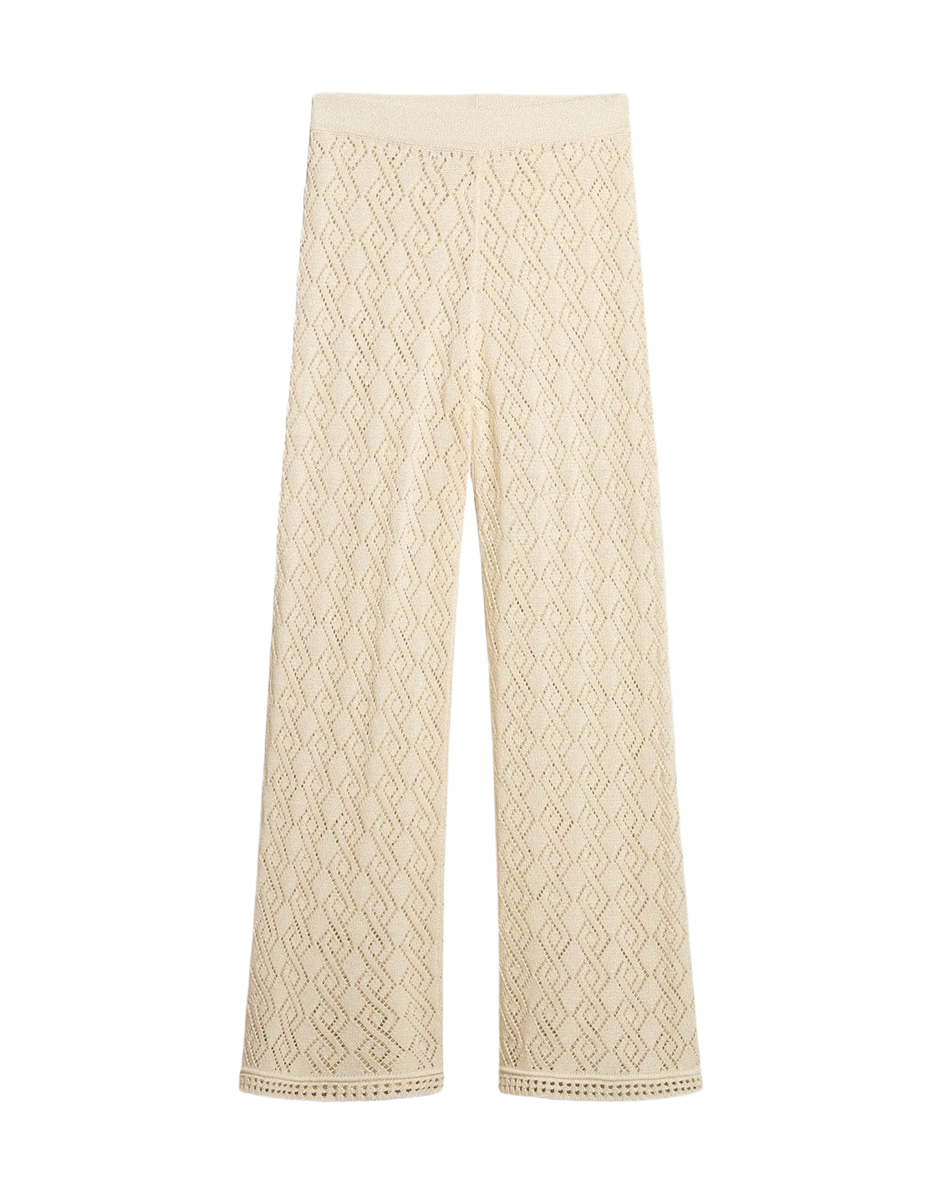 Women | Ecru-Colored Pants | Ecru - Image 10