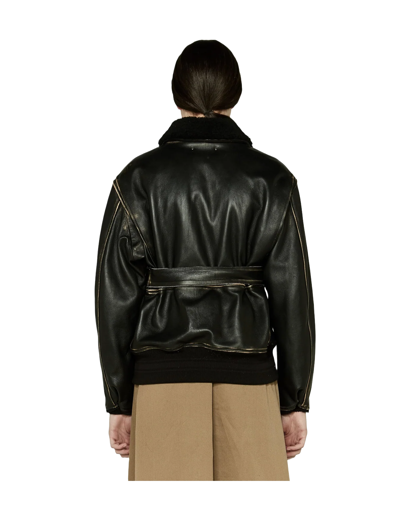 Women | Erika Bomber Jacket Vintage-Look Nappa Leather - Image 5