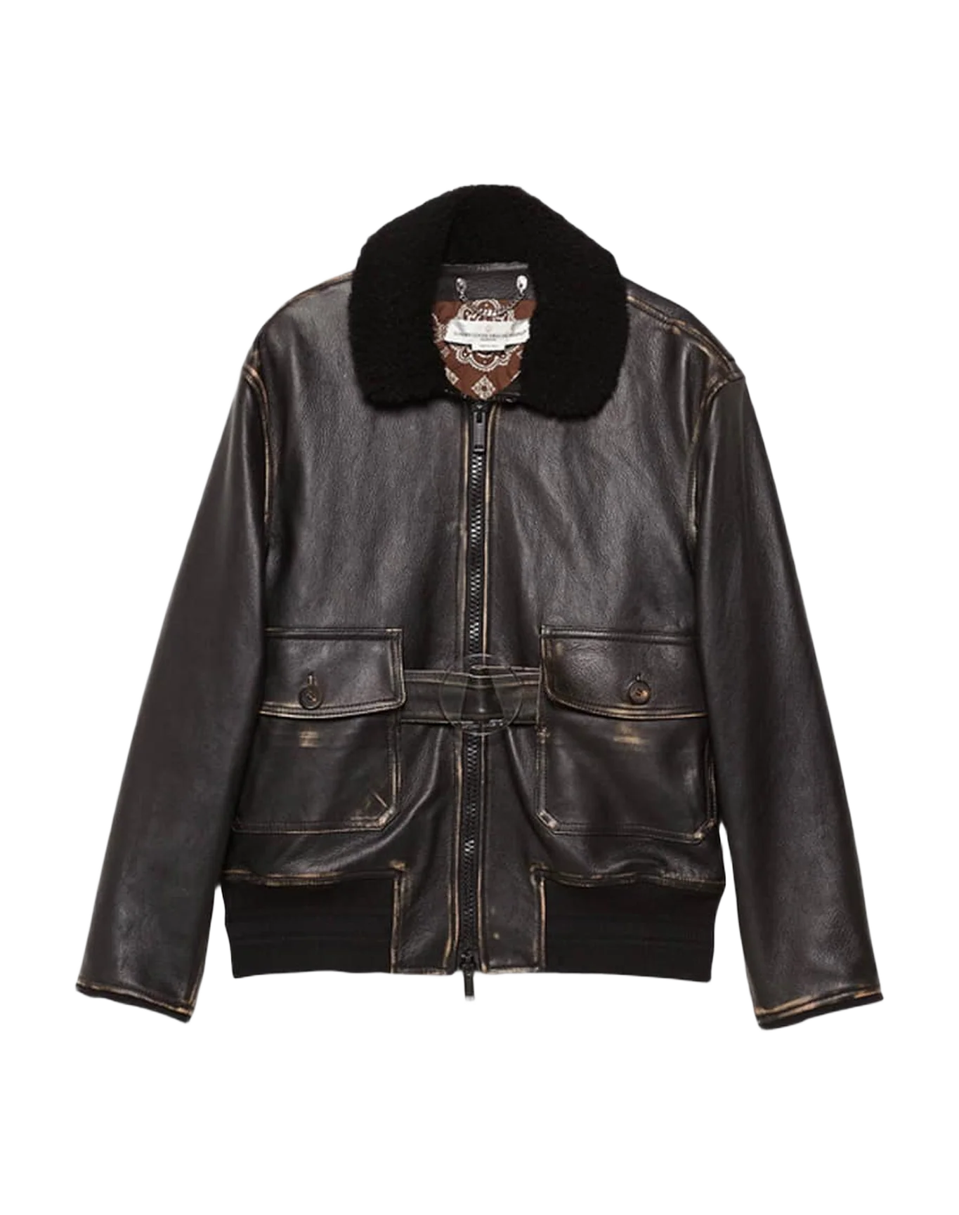 Women | Erika Bomber Jacket Vintage-Look Nappa Leather - Image 7