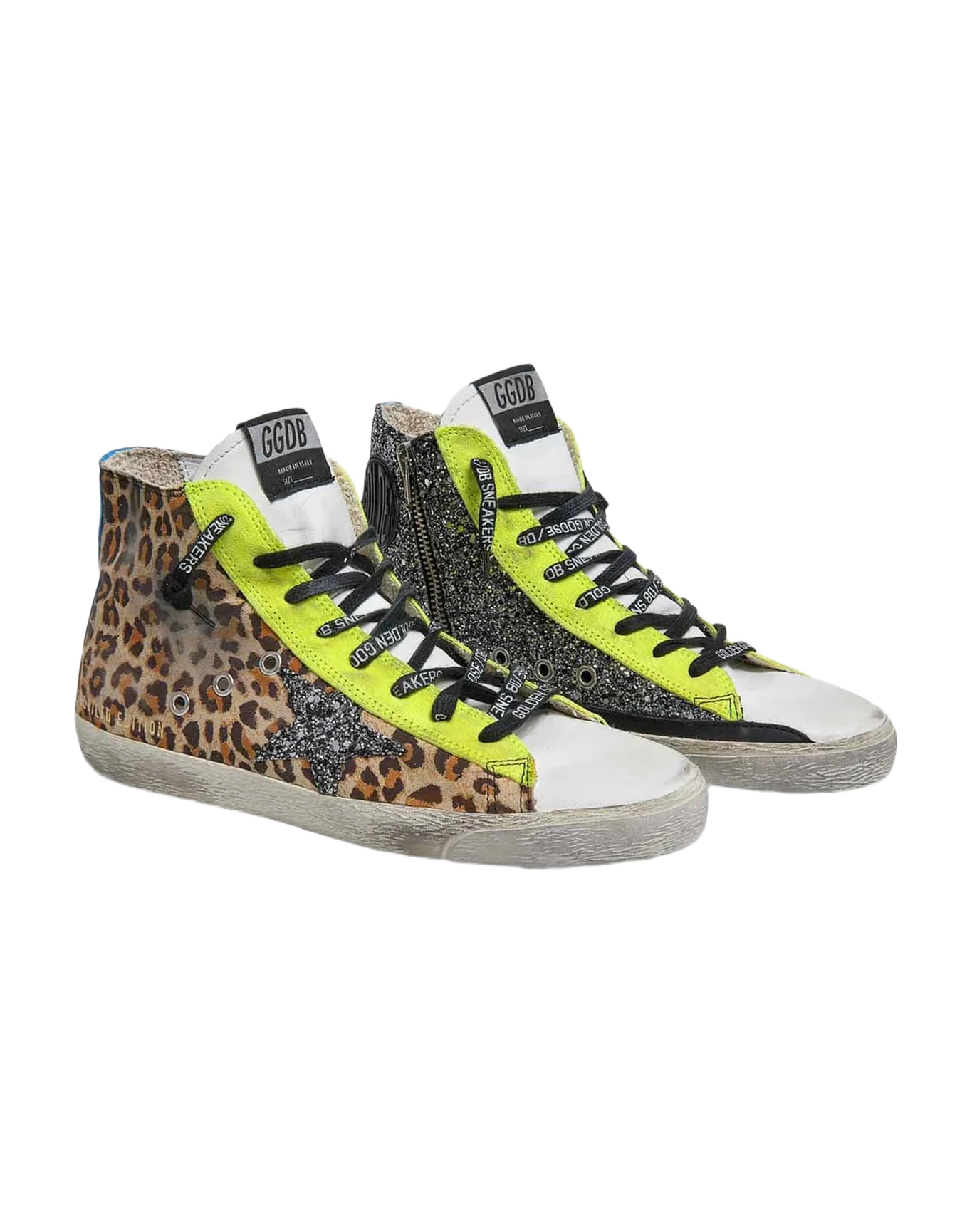 Women | Francy Lab Limited Edition Sneakers with Glitter & Leopard Print - Image 5