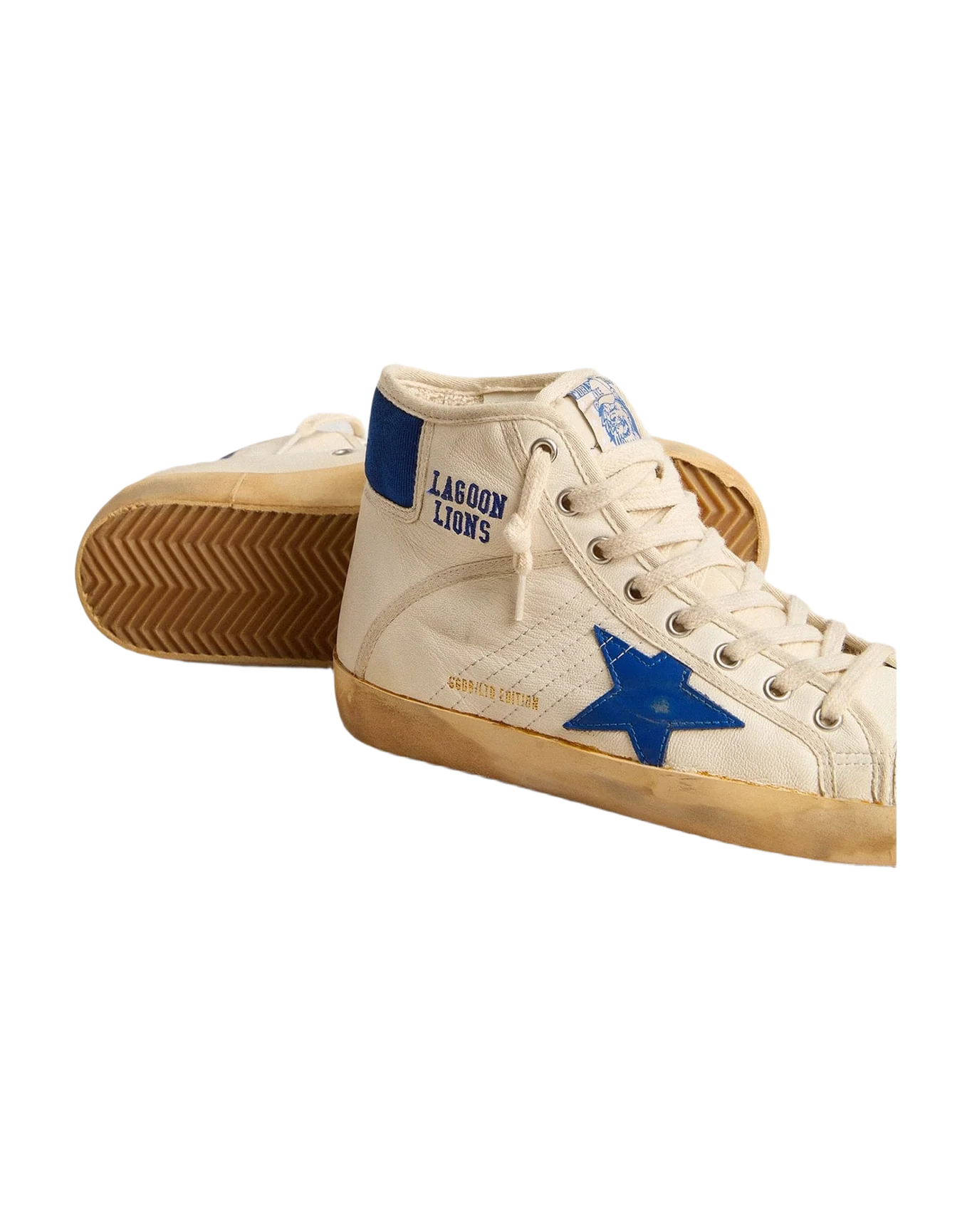 Women | Francy Penstar Lab Nappa Leather with Blue Star & Nylon Heel Tab | Butter x Blue