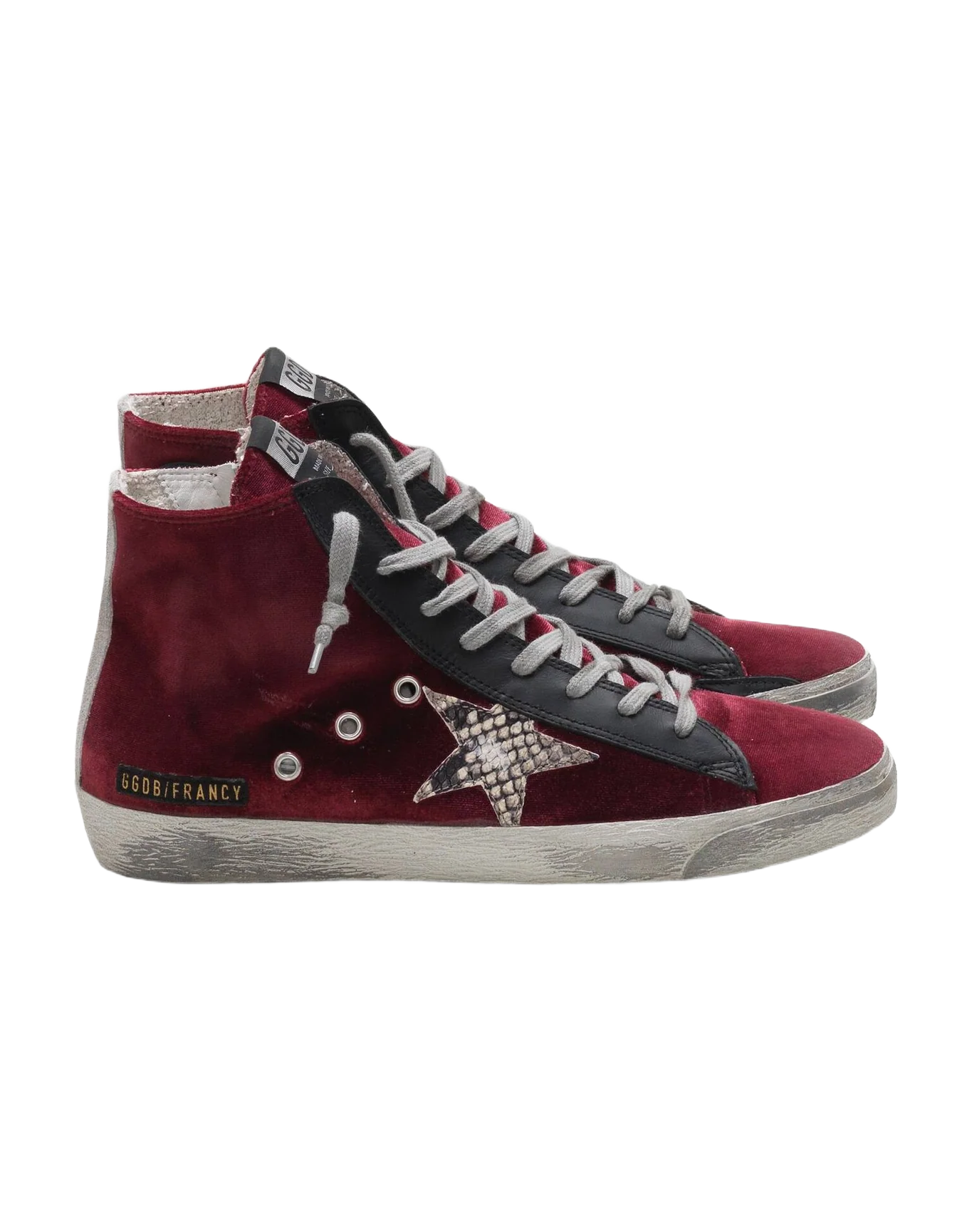 Women | Francy Sneakers Velvet with Snake-Print Star - Image 2