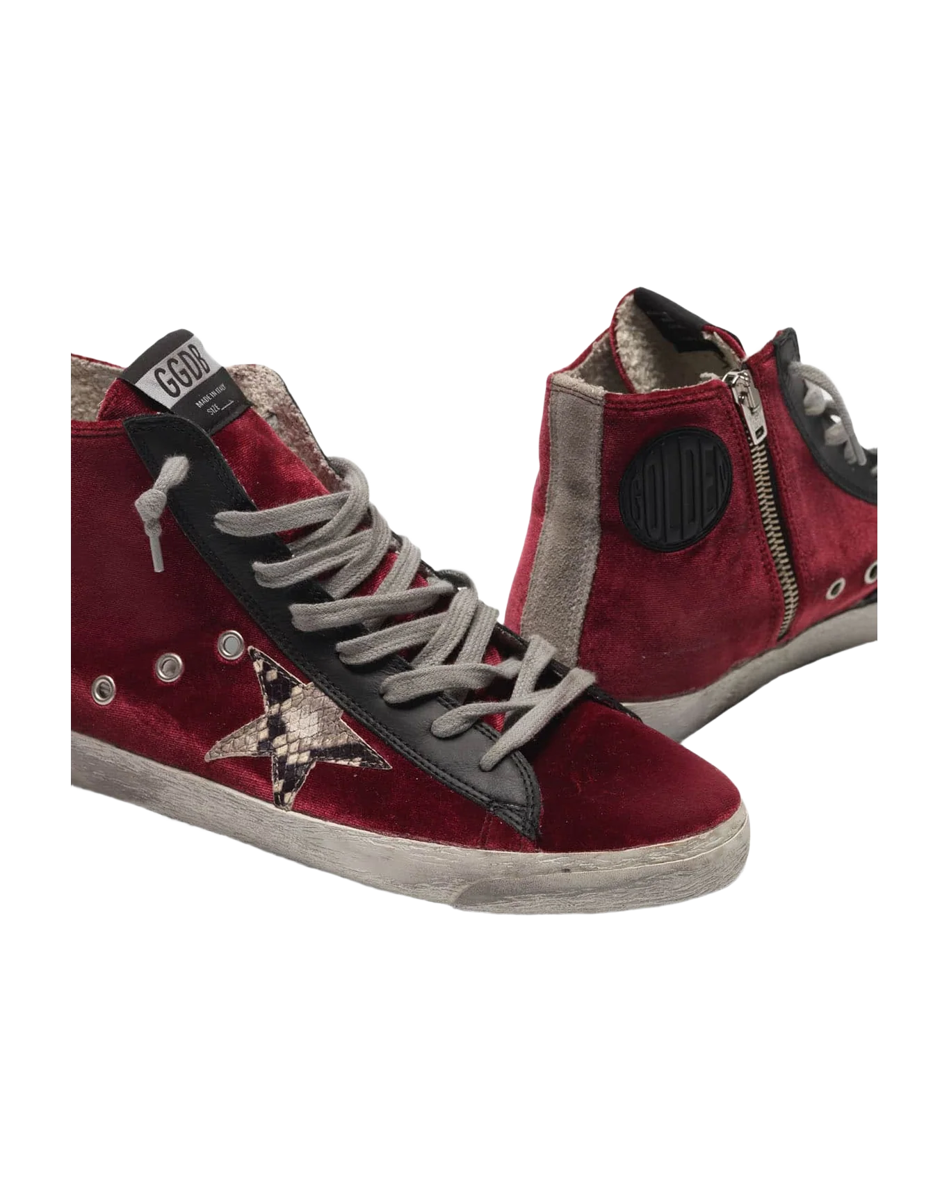 Women | Francy Sneakers Velvet with Snake-Print Star - Image 3