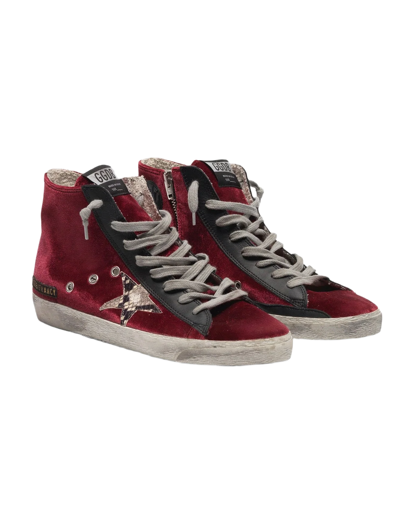 Women | Francy Sneakers Velvet with Snake-Print Star - Image 5