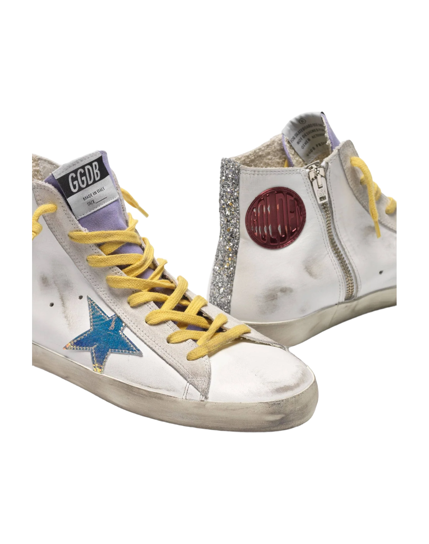 Women | Francy Sneakers with Iridescent Star & Glittery Bands - Image 6