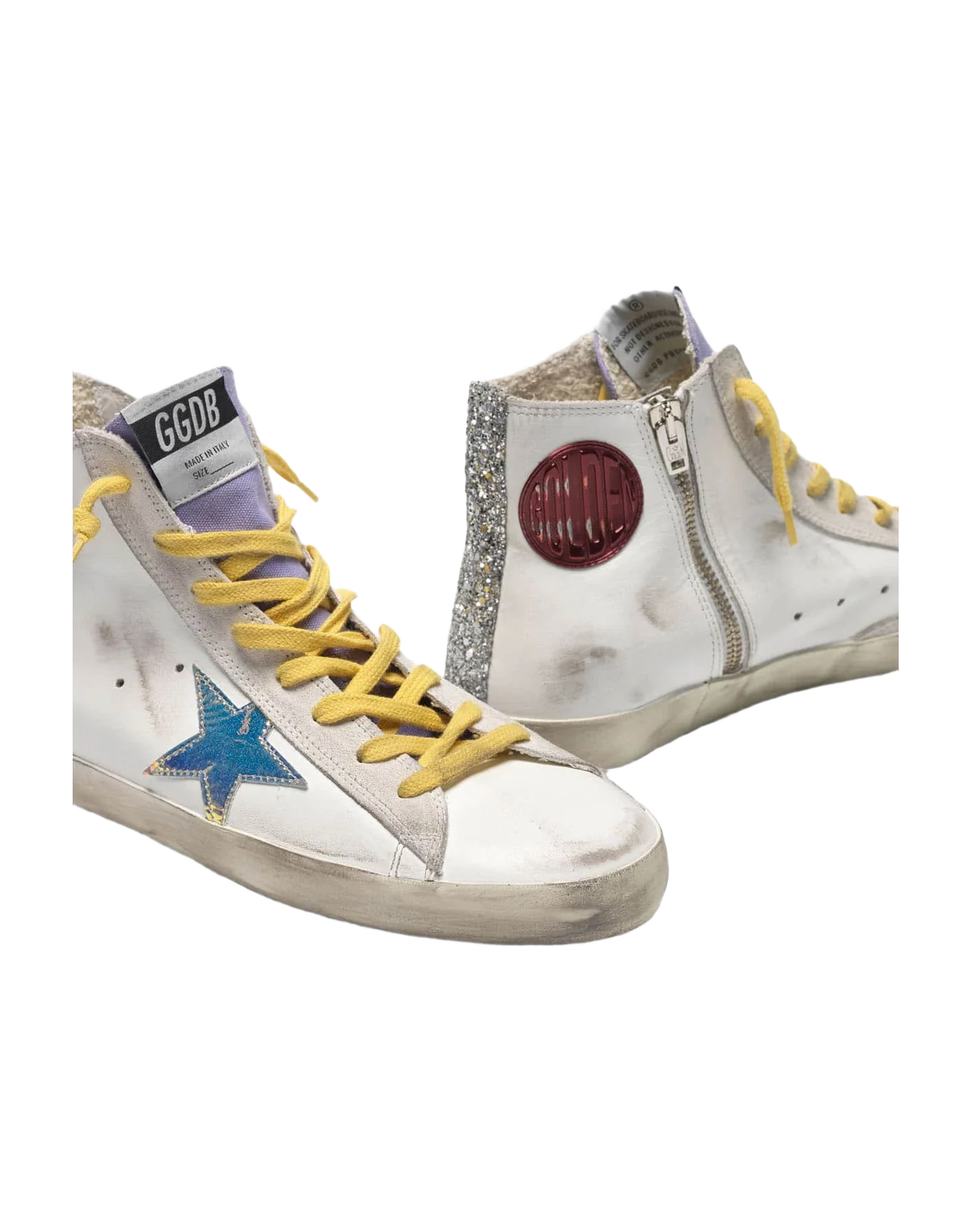 Women | Francy Sneakers with Iridescent Star & Glittery Bands - Image 8