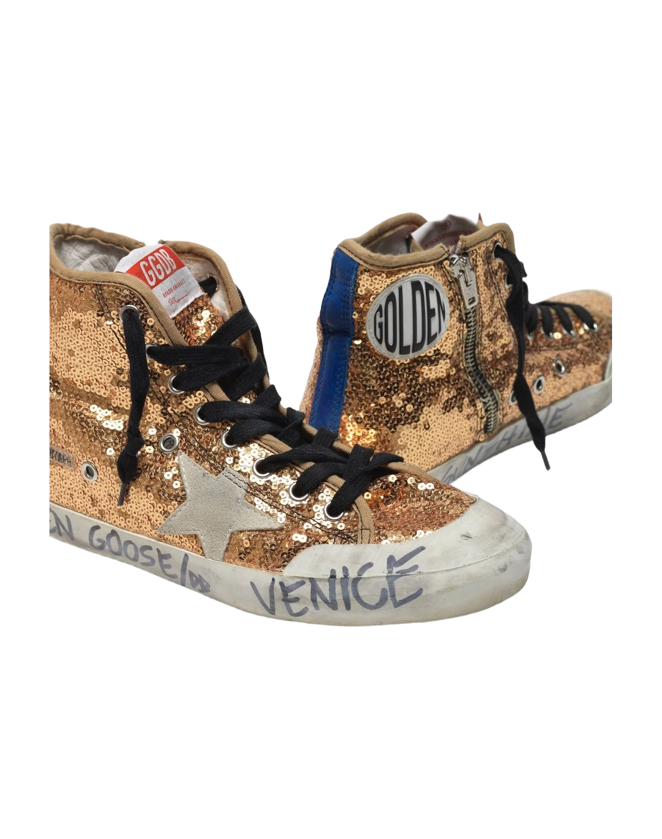 Women | Francy Sneakers with Sequins & Handwritten Lettering On The Outsole