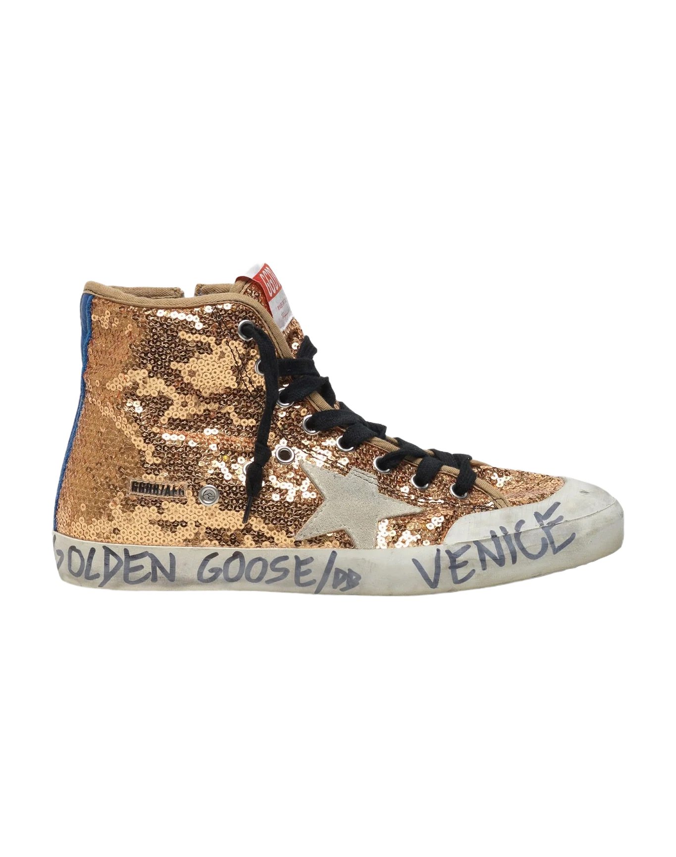 Women | Francy Sneakers with Sequins & Handwritten Lettering On The Outsole - Image 2