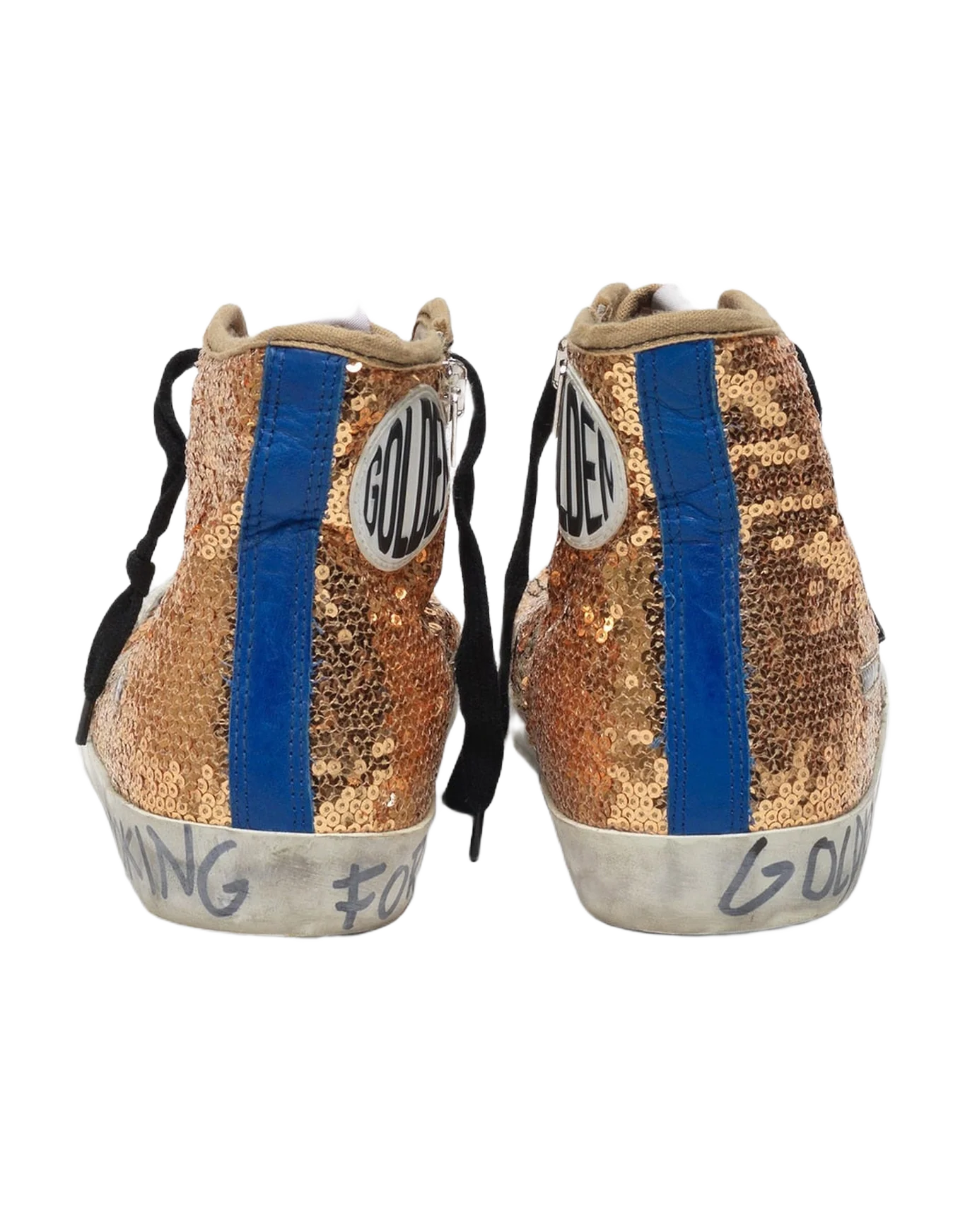 Women | Francy Sneakers with Sequins & Handwritten Lettering On The Outsole - Image 3