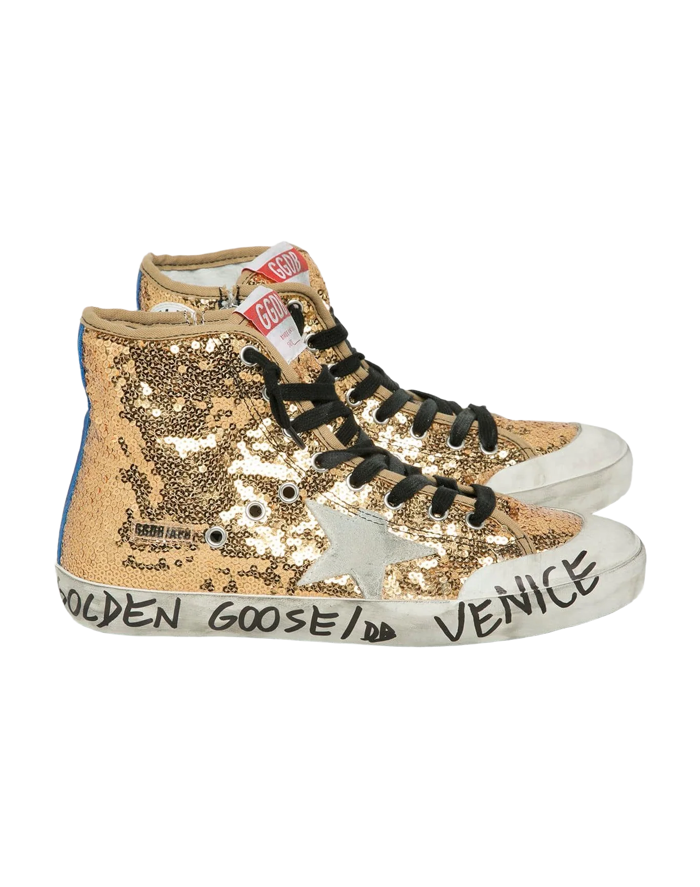 Women | Francy Sneakers with Sequins & Handwritten Lettering On The Outsole - Image 5