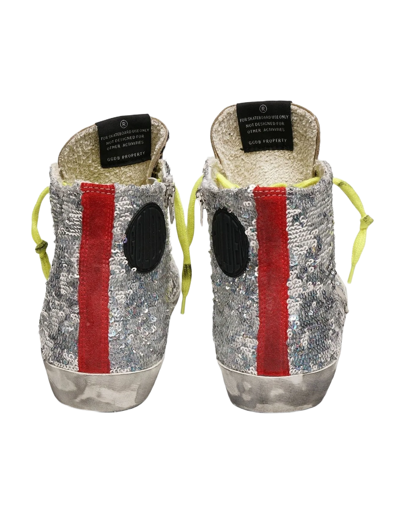Women | Francy Sneakers with Silver Sequins & Leopard-Print Pony Skin
