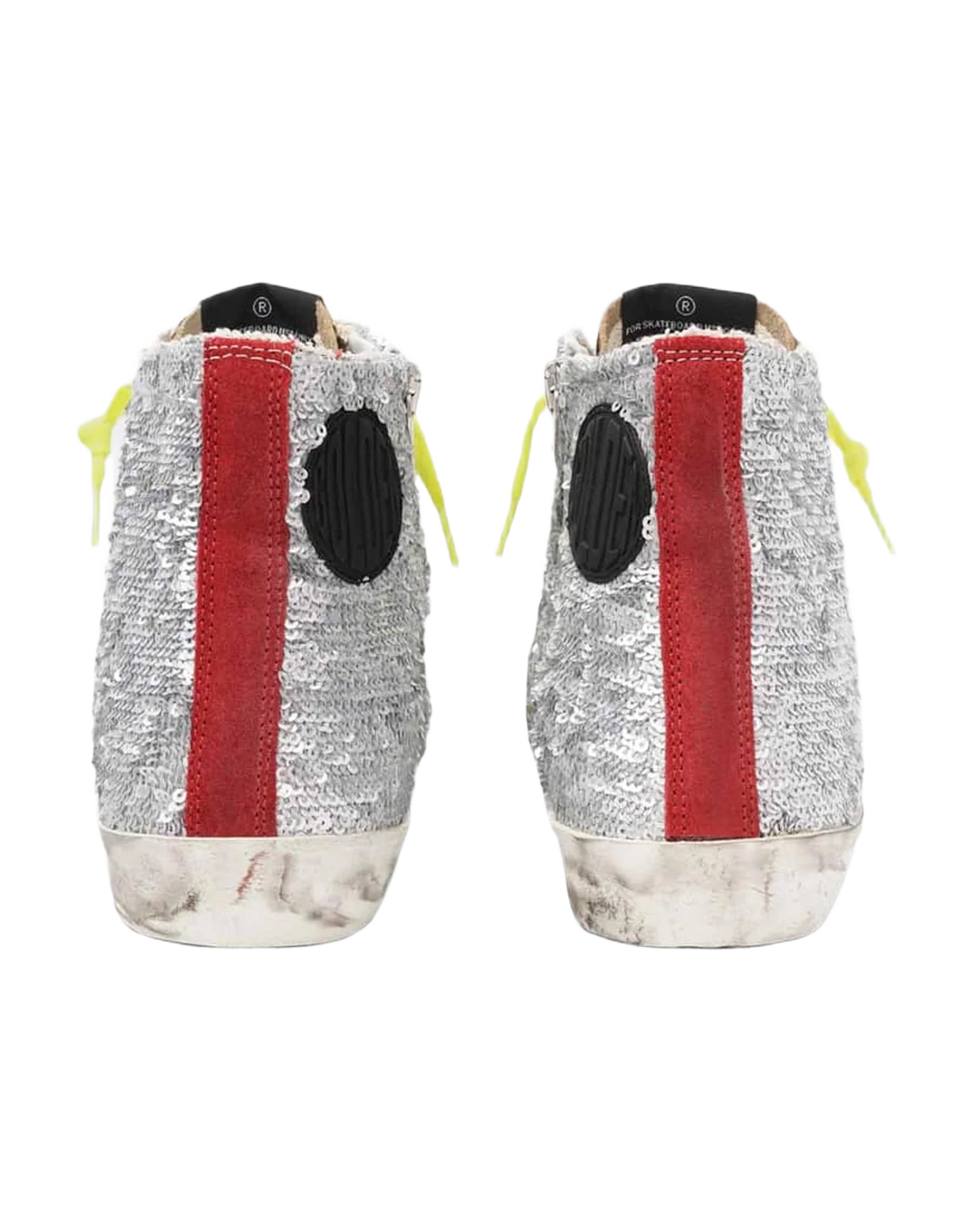 Women | Francy Sneakers with Silver Sequins & Leopard-Print Pony Skin - Image 5