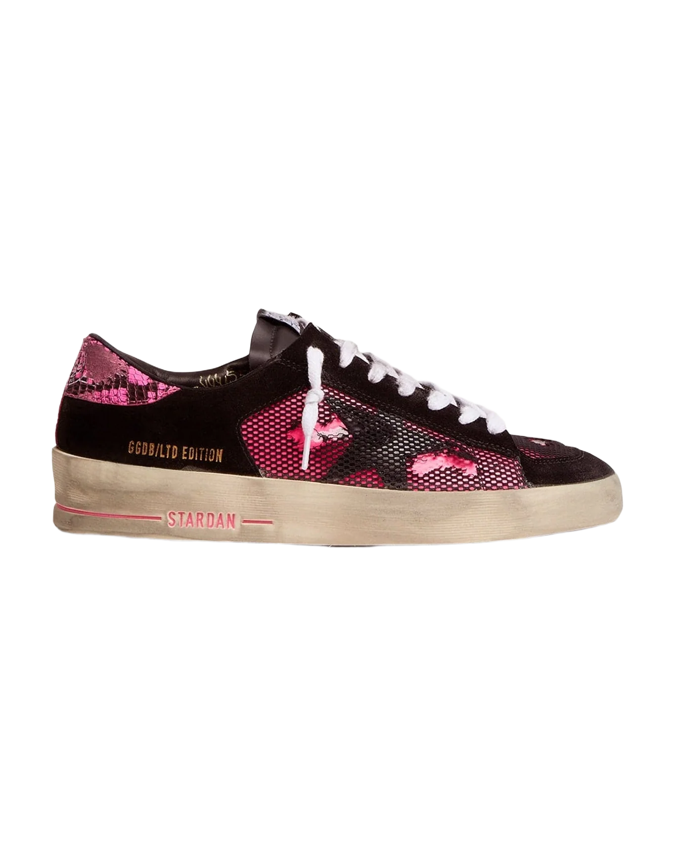 Women | Fuchsia & Black Limited Edition Lab Stardan Sneakers | Black x Pink Fluo