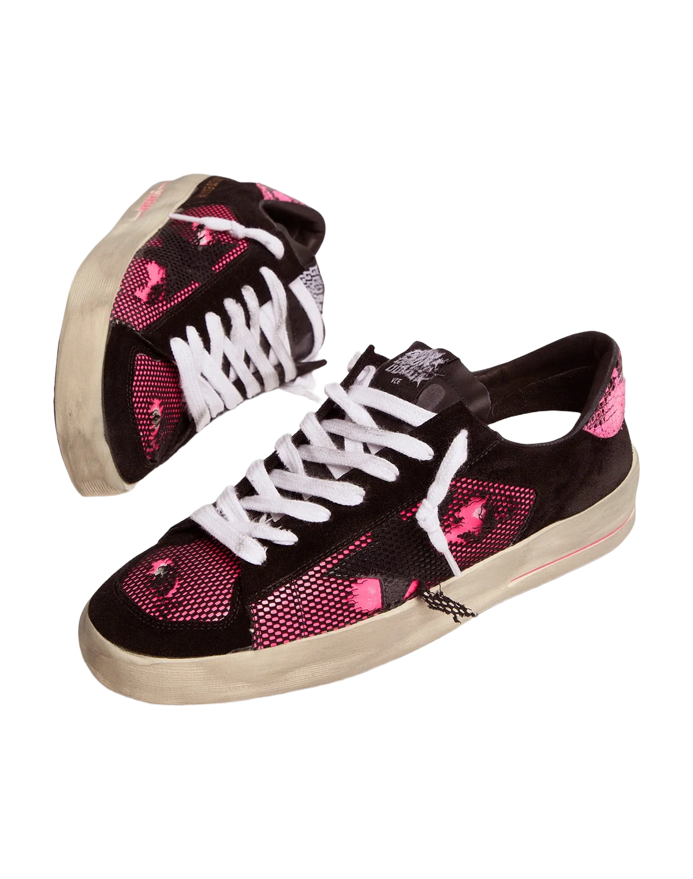Women | Fuchsia & Black Limited Edition Lab Stardan Sneakers | Black x Pink Fluo - Image 3