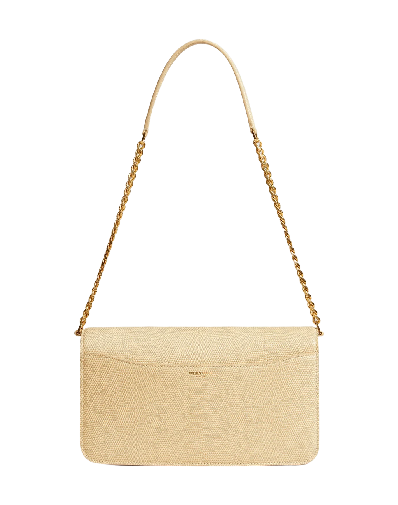 Women | Gioia Bag Vanilla-Colored Sheepskin Leather with Gold Details | Vanilla - Image 9
