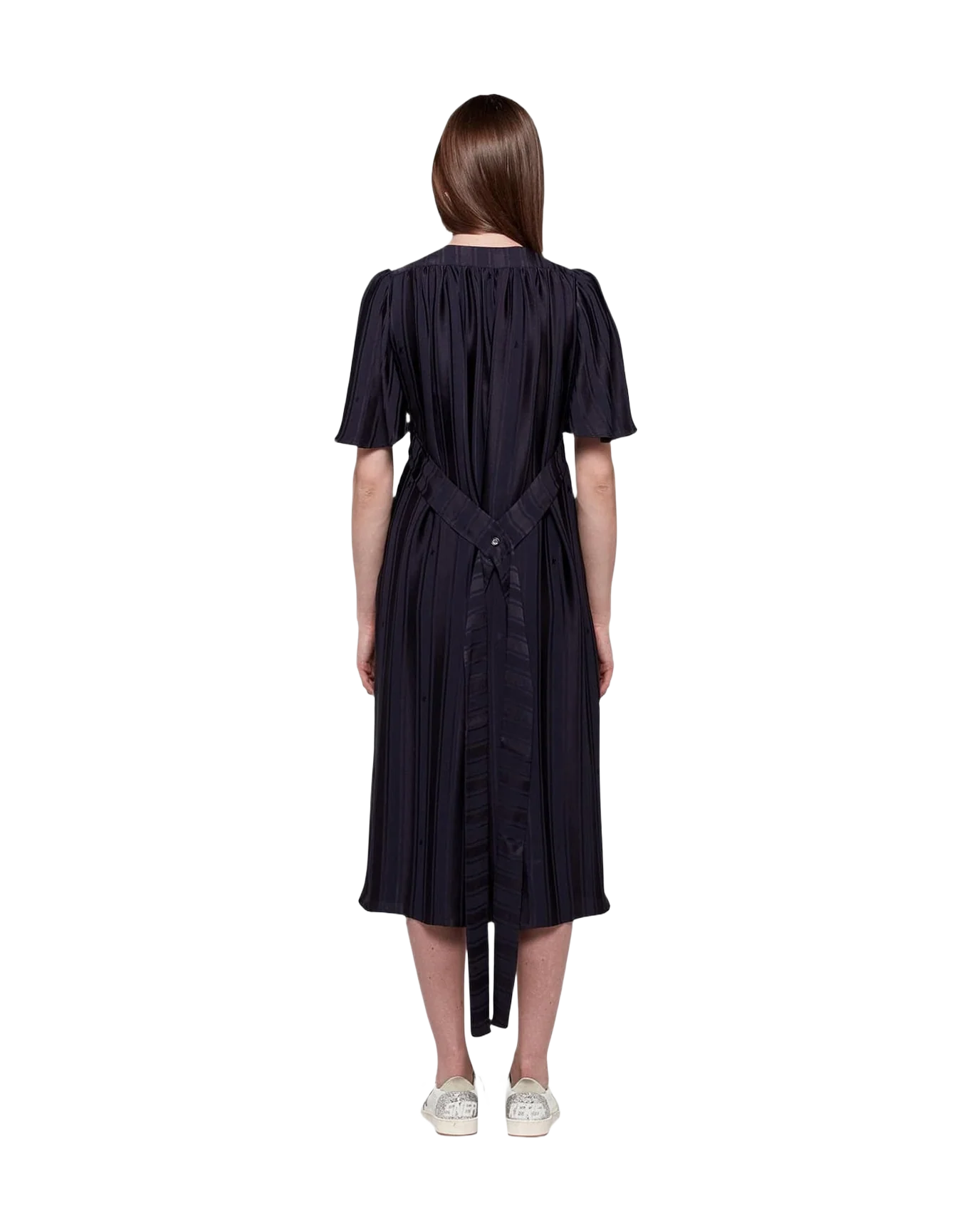 Women | Hana Dress with Belt At The Waist & Ruffles On The Back