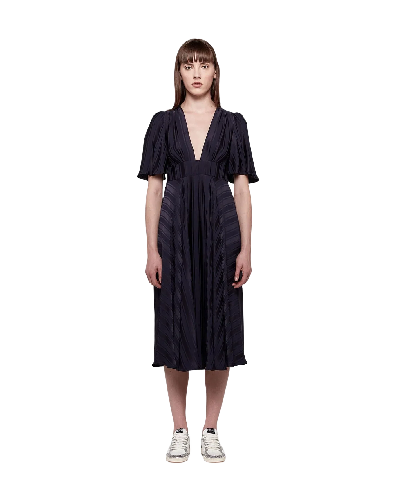 Women | Hana Dress with Belt At The Waist & Ruffles On The Back - Image 2