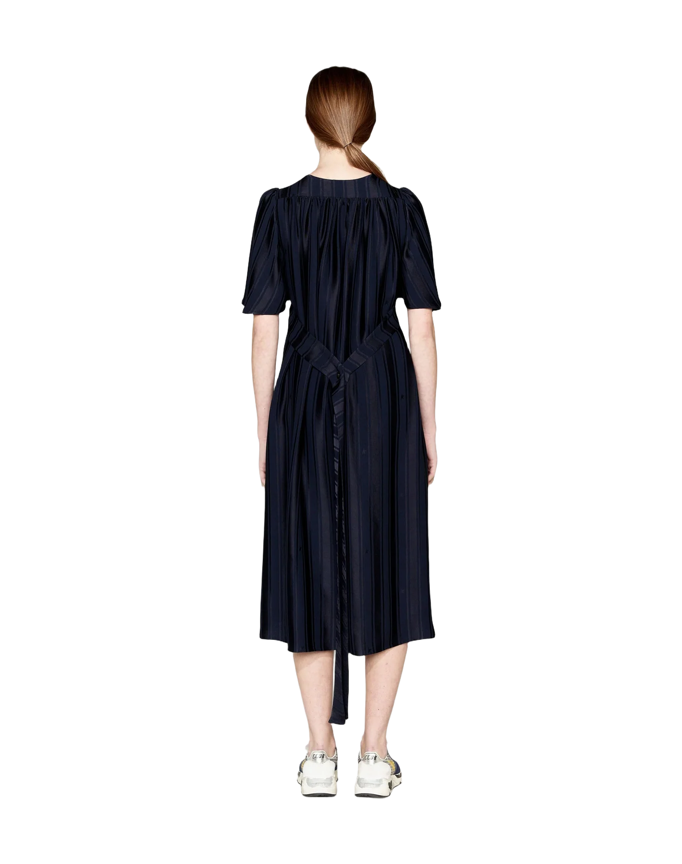 Women | Hana Dress with Belt At The Waist & Ruffles On The Back - Image 4
