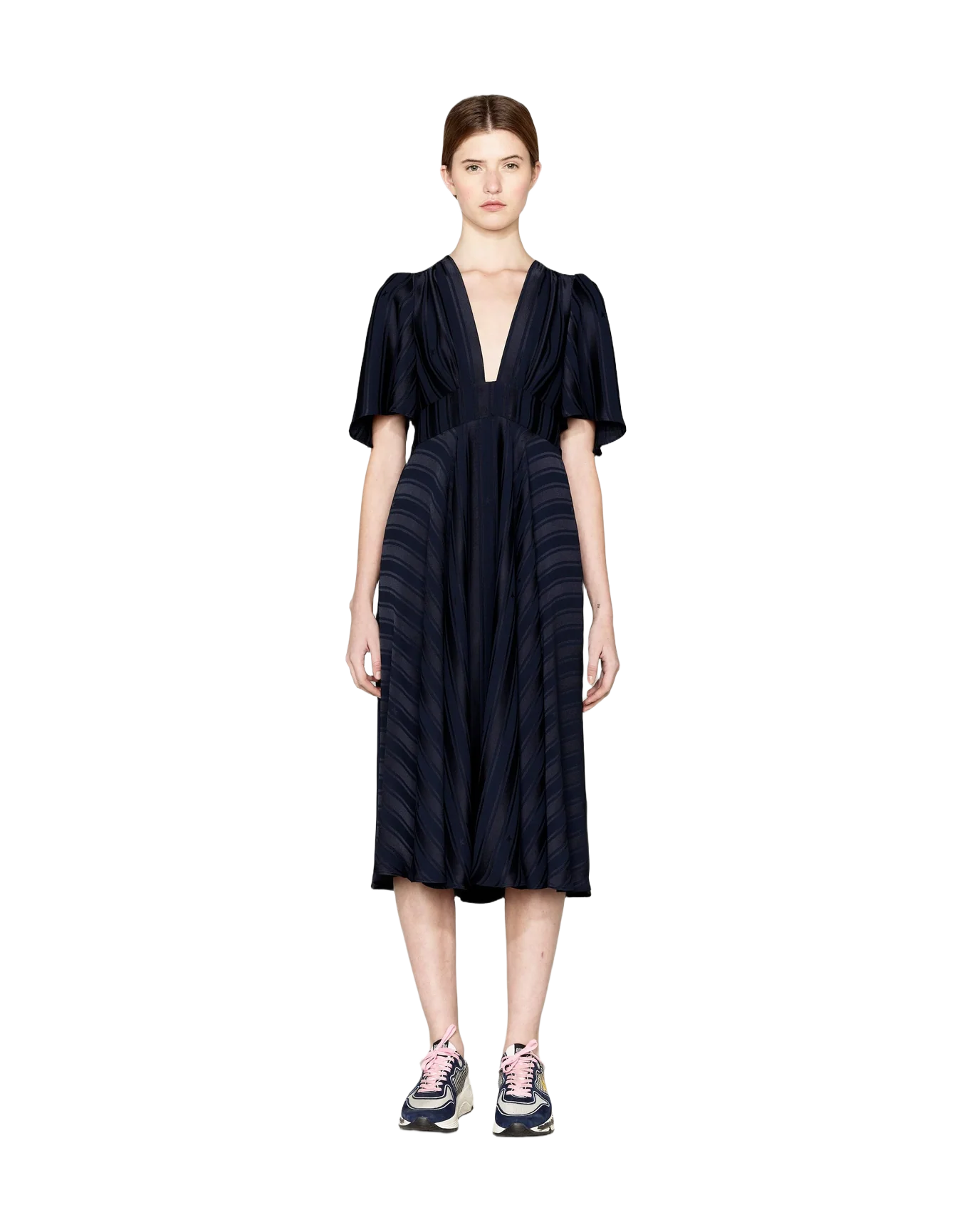 Women | Hana Dress with Belt At The Waist & Ruffles On The Back - Image 6