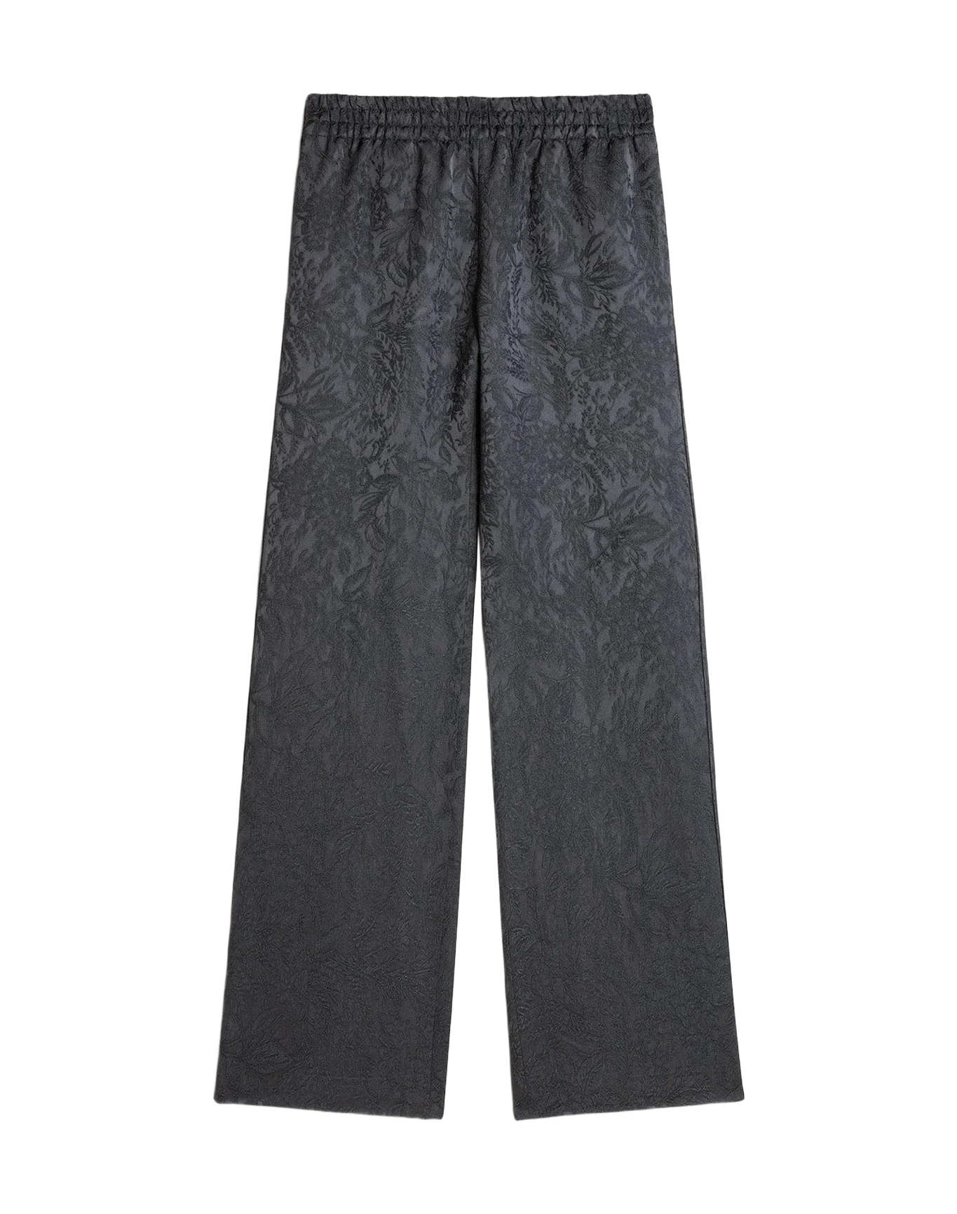 Women | Jacquard Pants with All-Over Toile De Jouy Pattern | Ombre Blue - Image 7