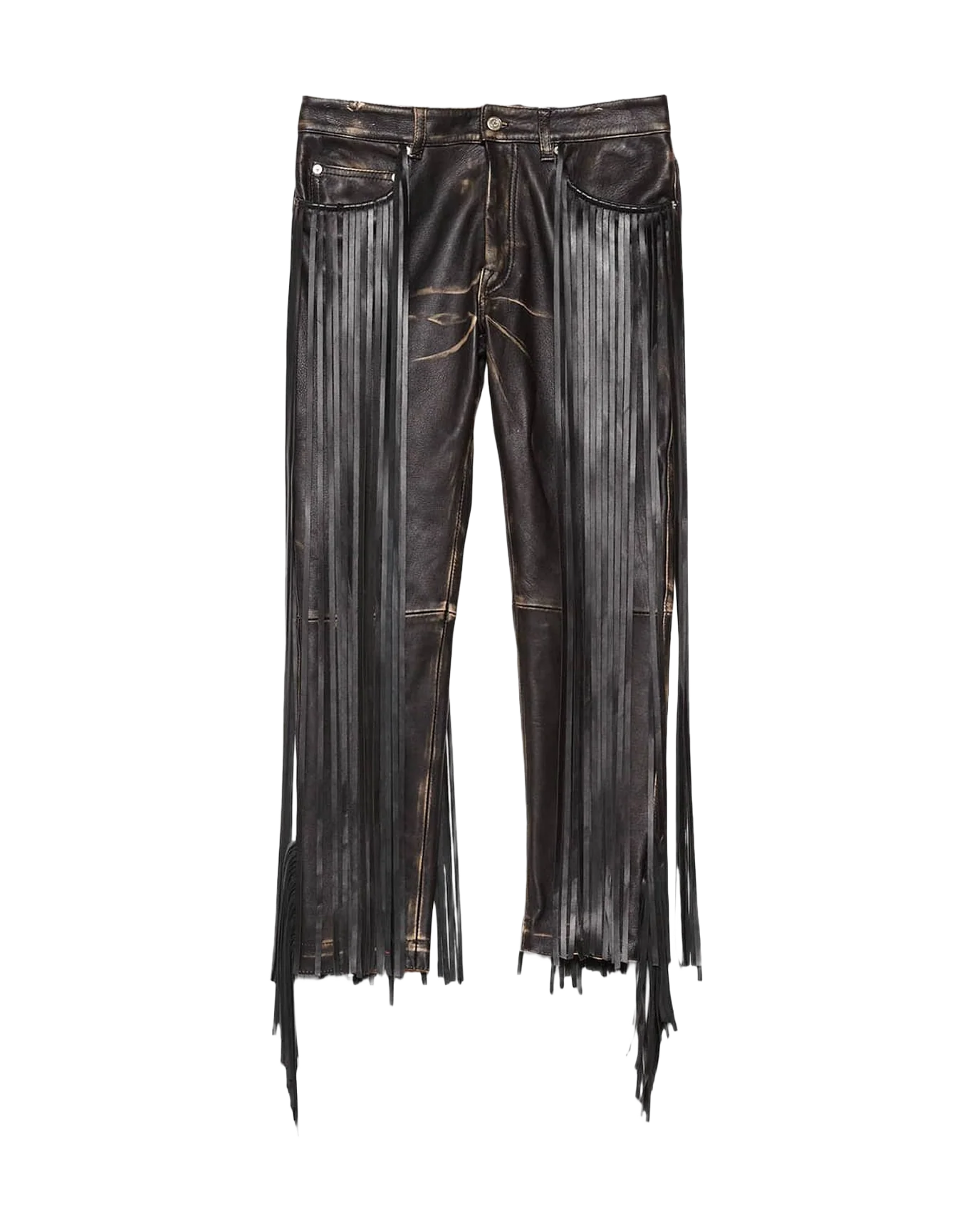 Women | Jolly Trousers Vintage-Look Nappa Leather with Fringe - Image 5