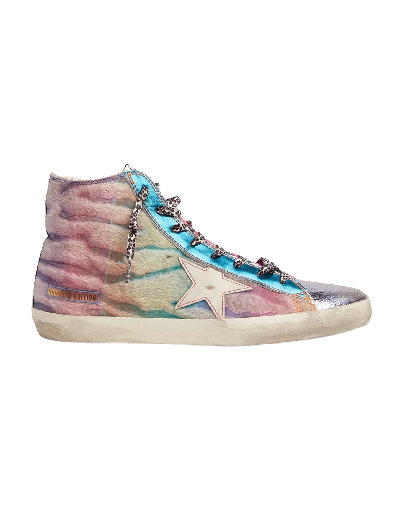Women | Lab Limited Edition Zebra-Print Pony Skin Francy Sneakers | Rainbow x Fucsia x White x Black