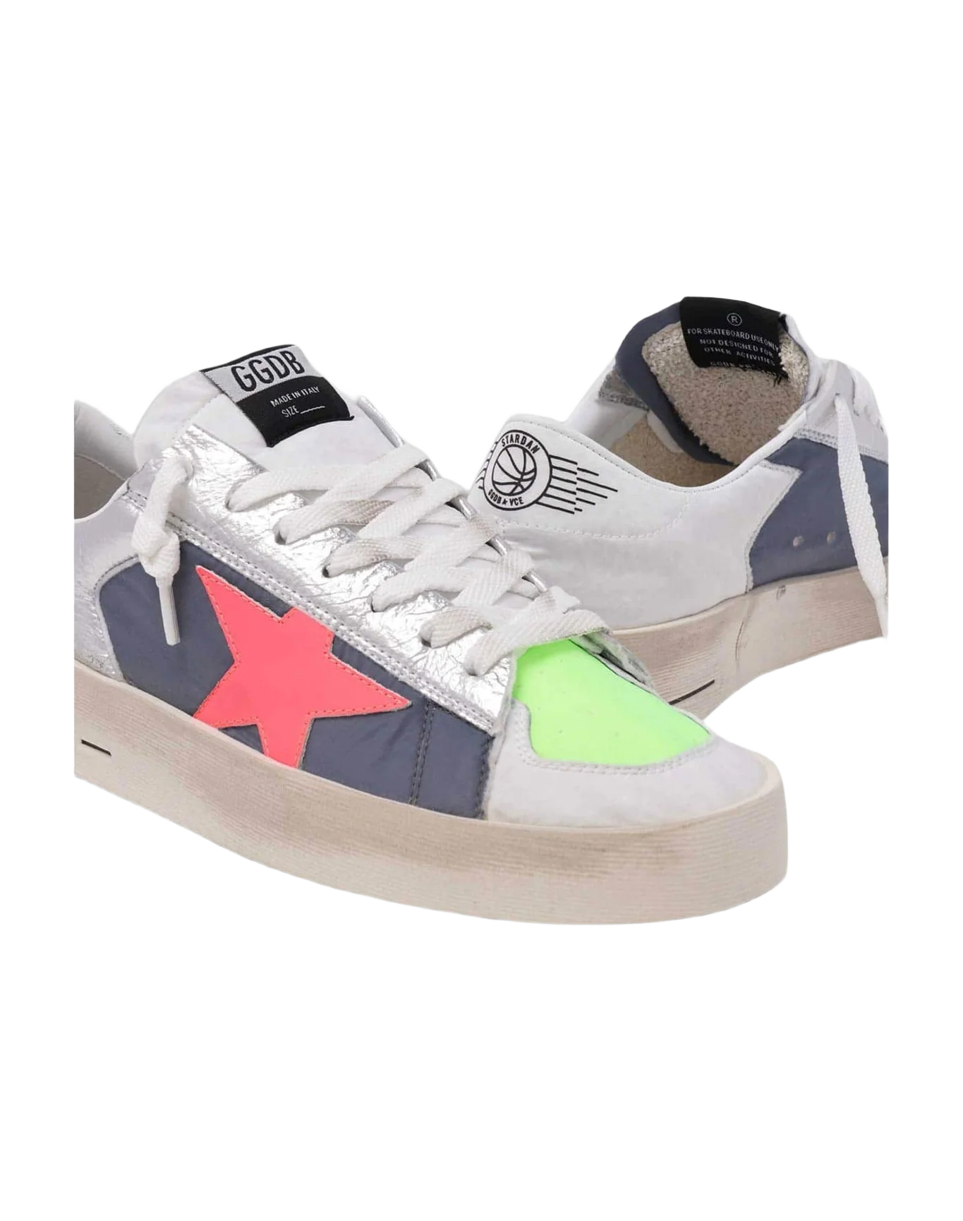 Women | Lab Patchwork Stardan Sneakers with Fuchsia Star