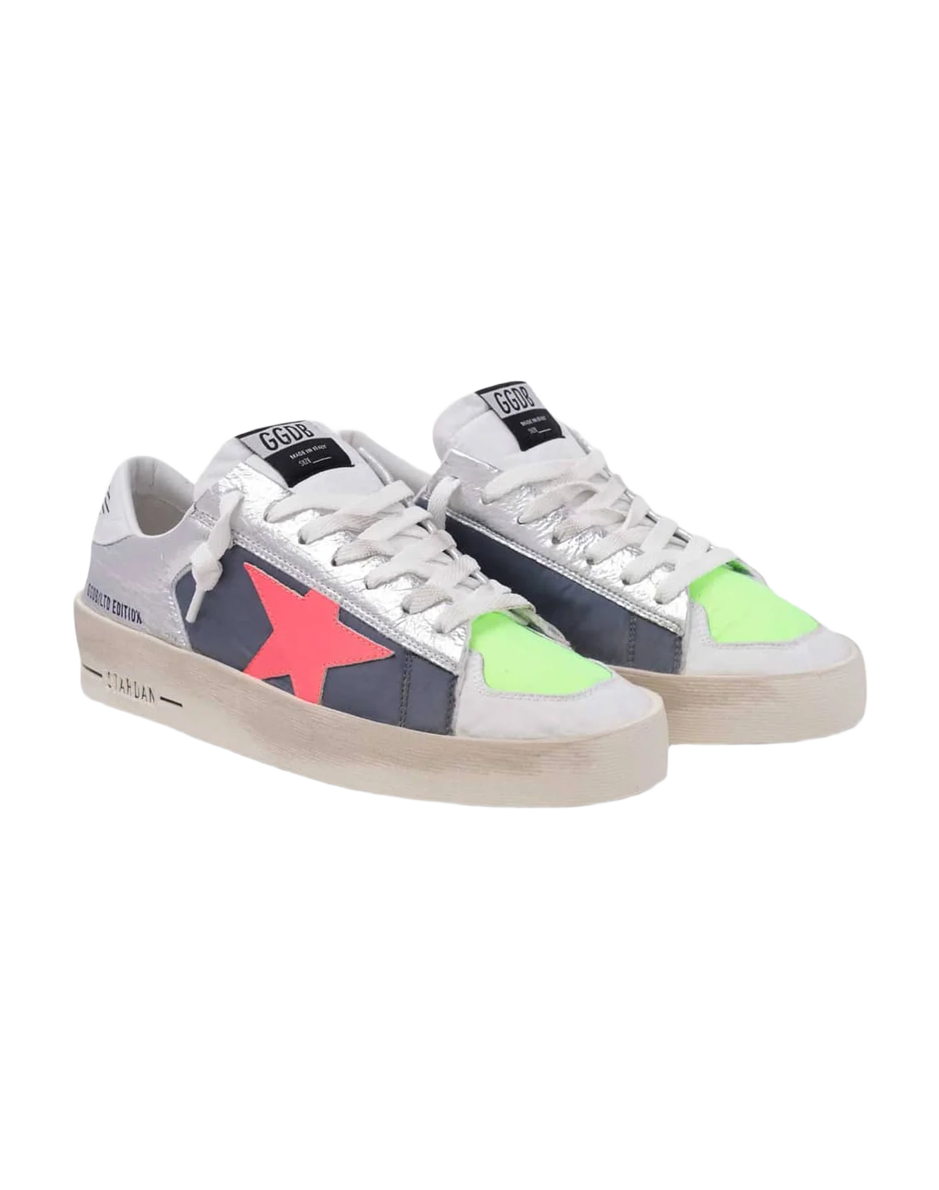 Women | Lab Patchwork Stardan Sneakers with Fuchsia Star - Image 2