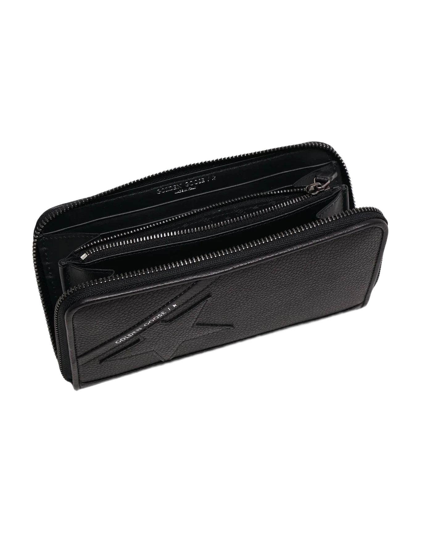 Women | Large Black Star Wallet | Black - Image 6