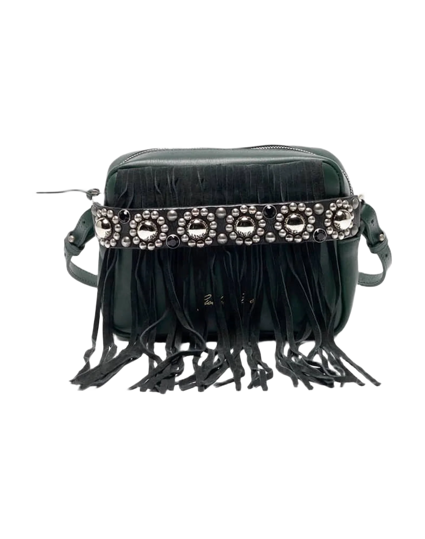 Women | Leather Camera Bag with Suede Fringe (V1) - Image 7