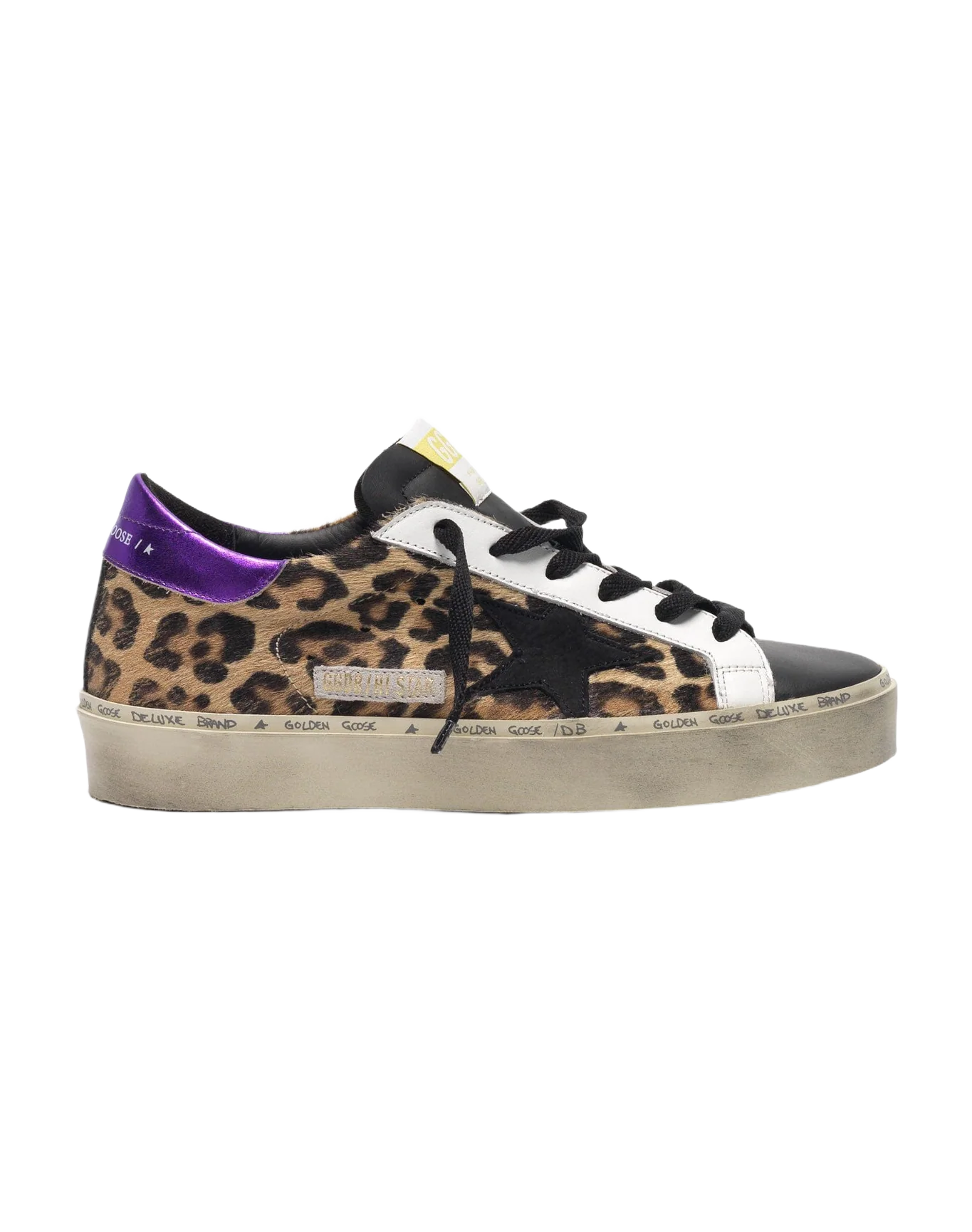 Women | Leo-Printed Hi Star with Black Star & Purple Heel Tab - Image 6