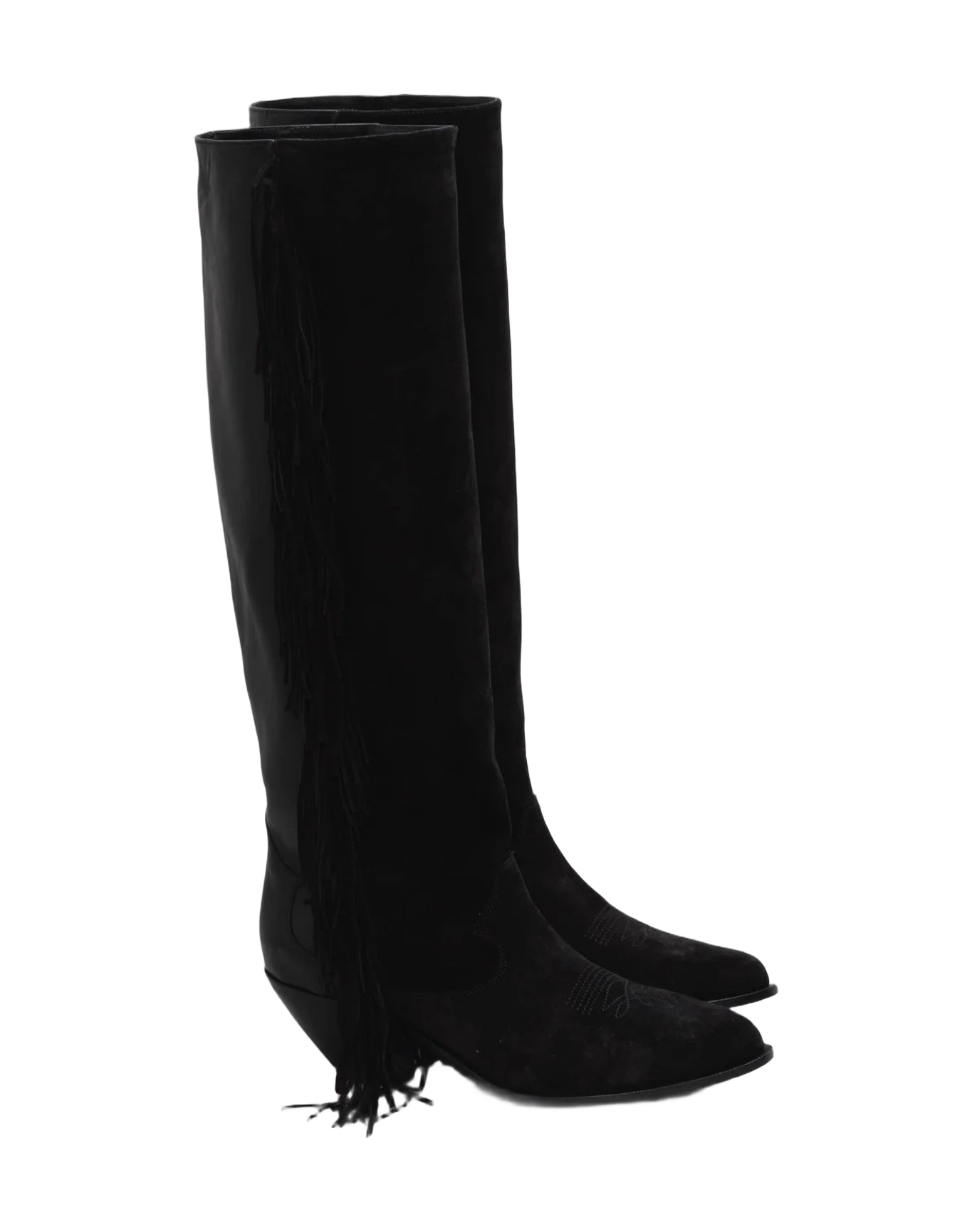 Women | Levriero Ankle Boots Suede Leather with Fringes (V1)