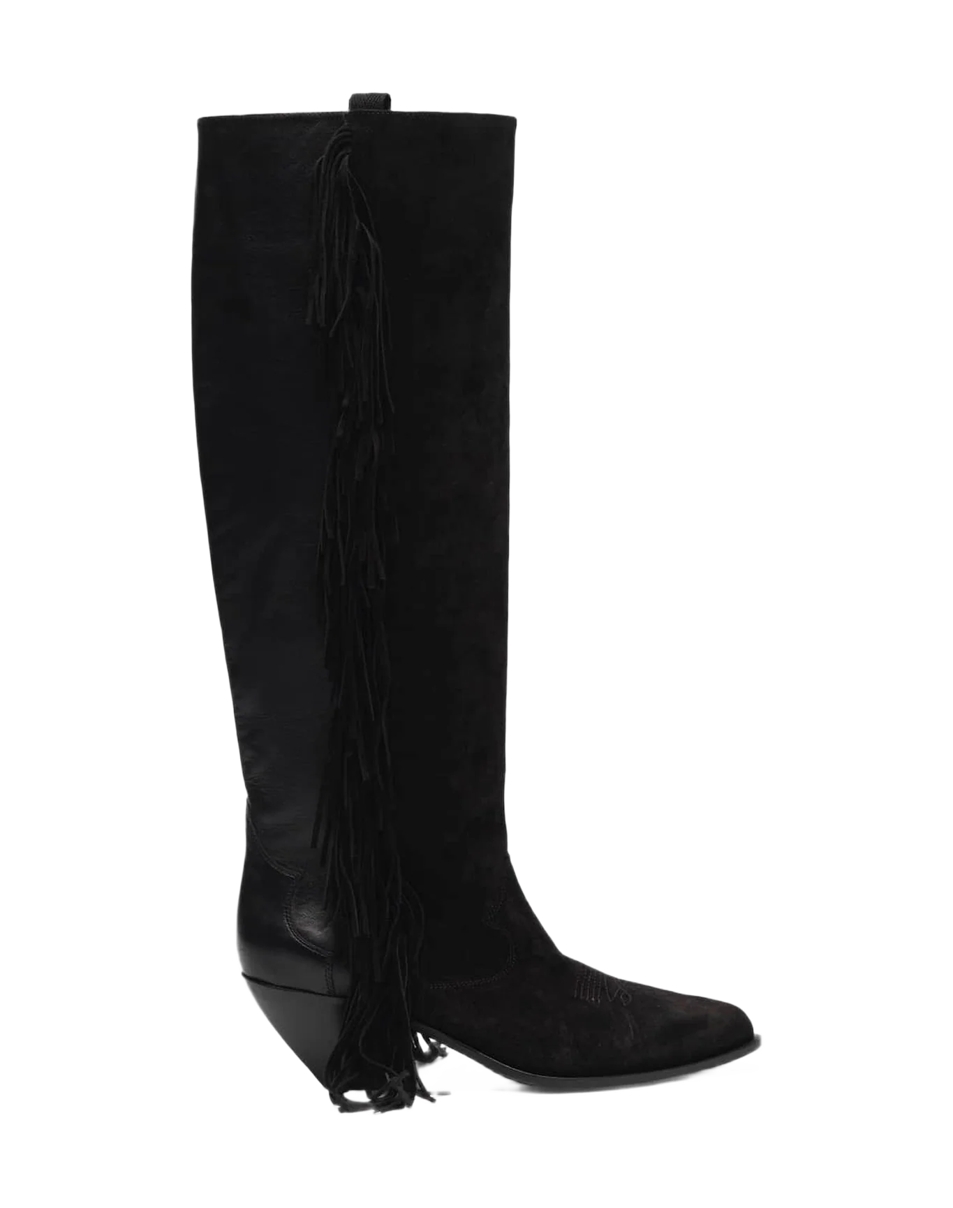 Women | Levriero Ankle Boots Suede Leather with Fringes (V1) - Image 2