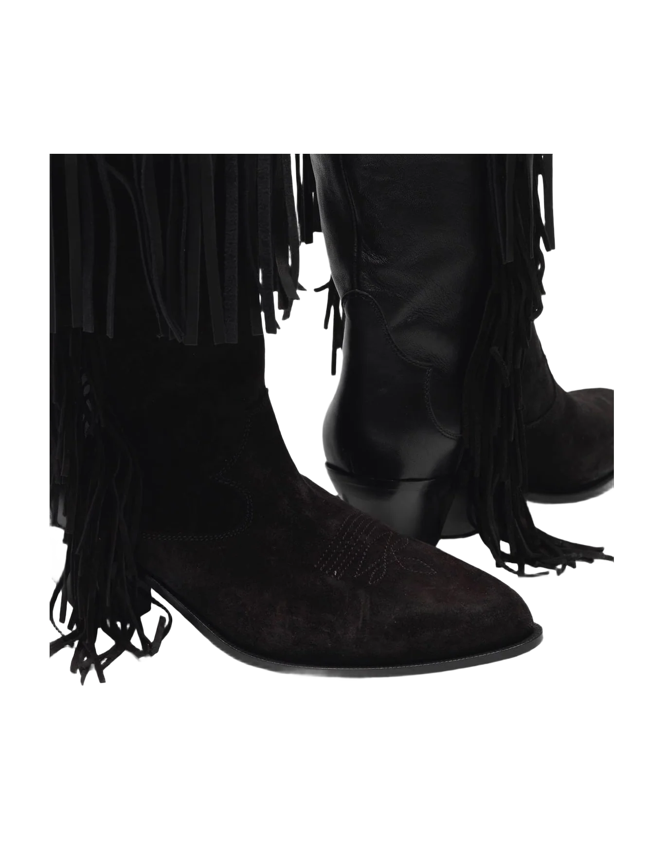 Women | Levriero Ankle Boots Suede Leather with Fringes (V1) - Image 6