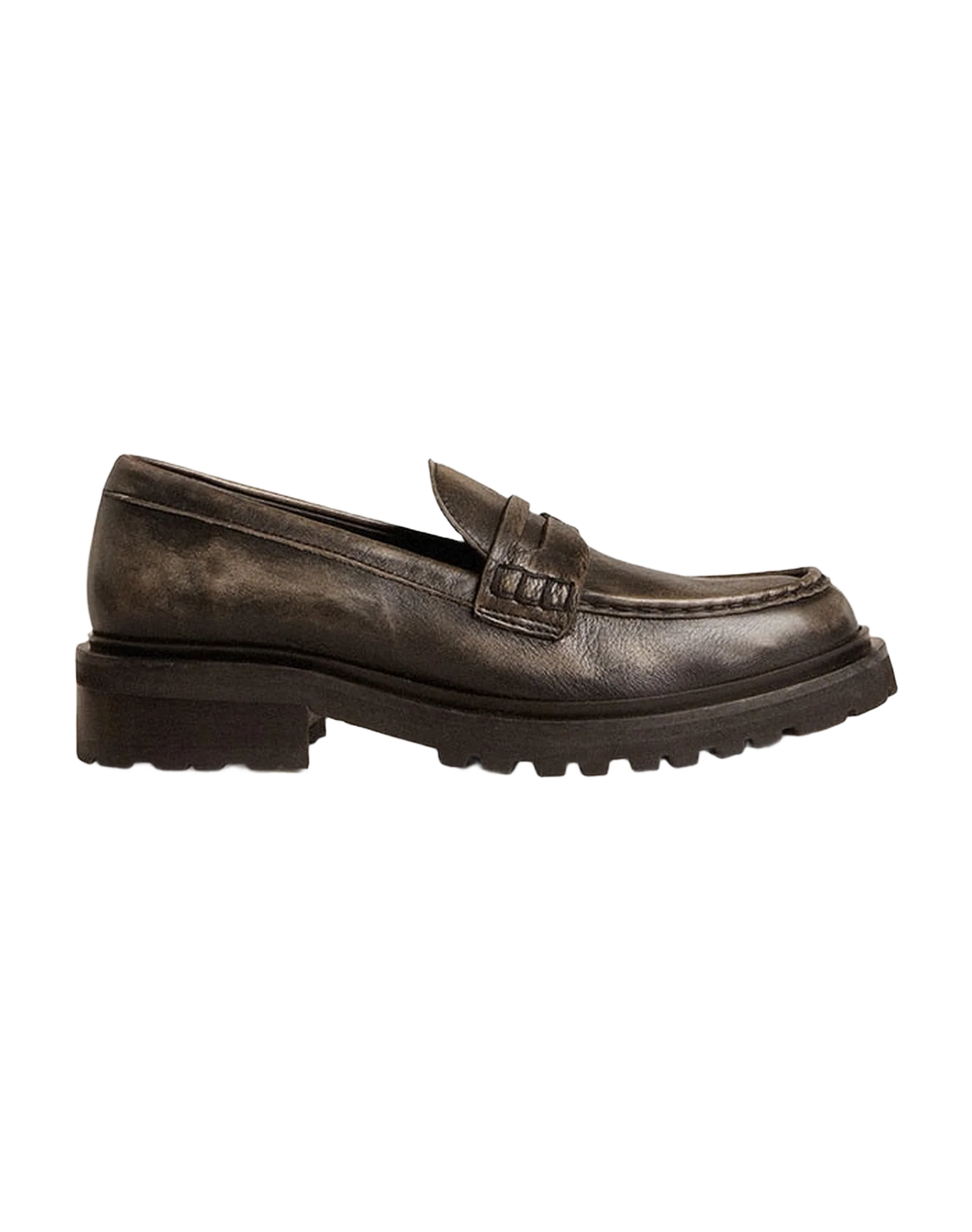 Women | Loafer Black Leather | Black - Image 2