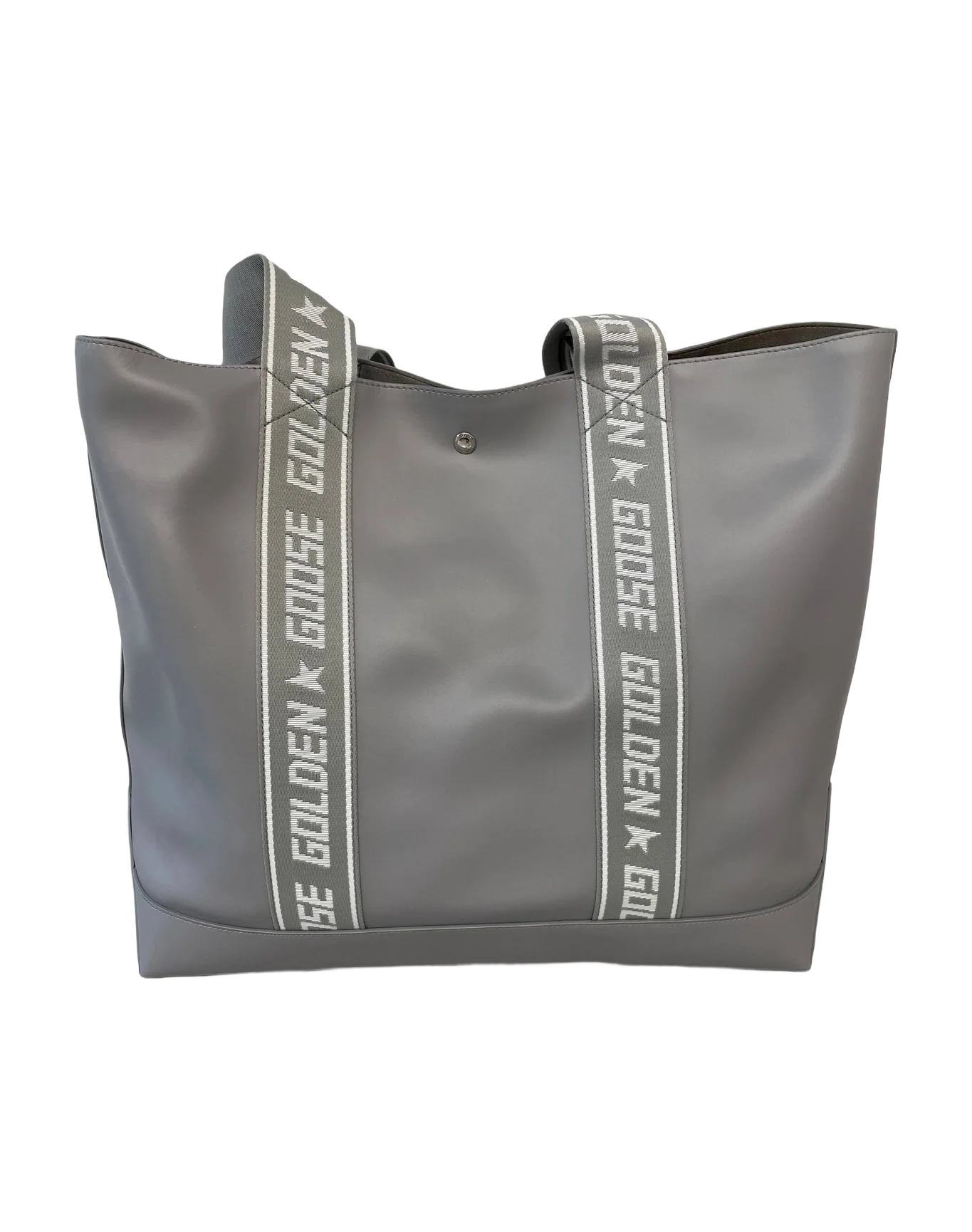 Women | Logo Leather Tote XL Light Grey - Image 2