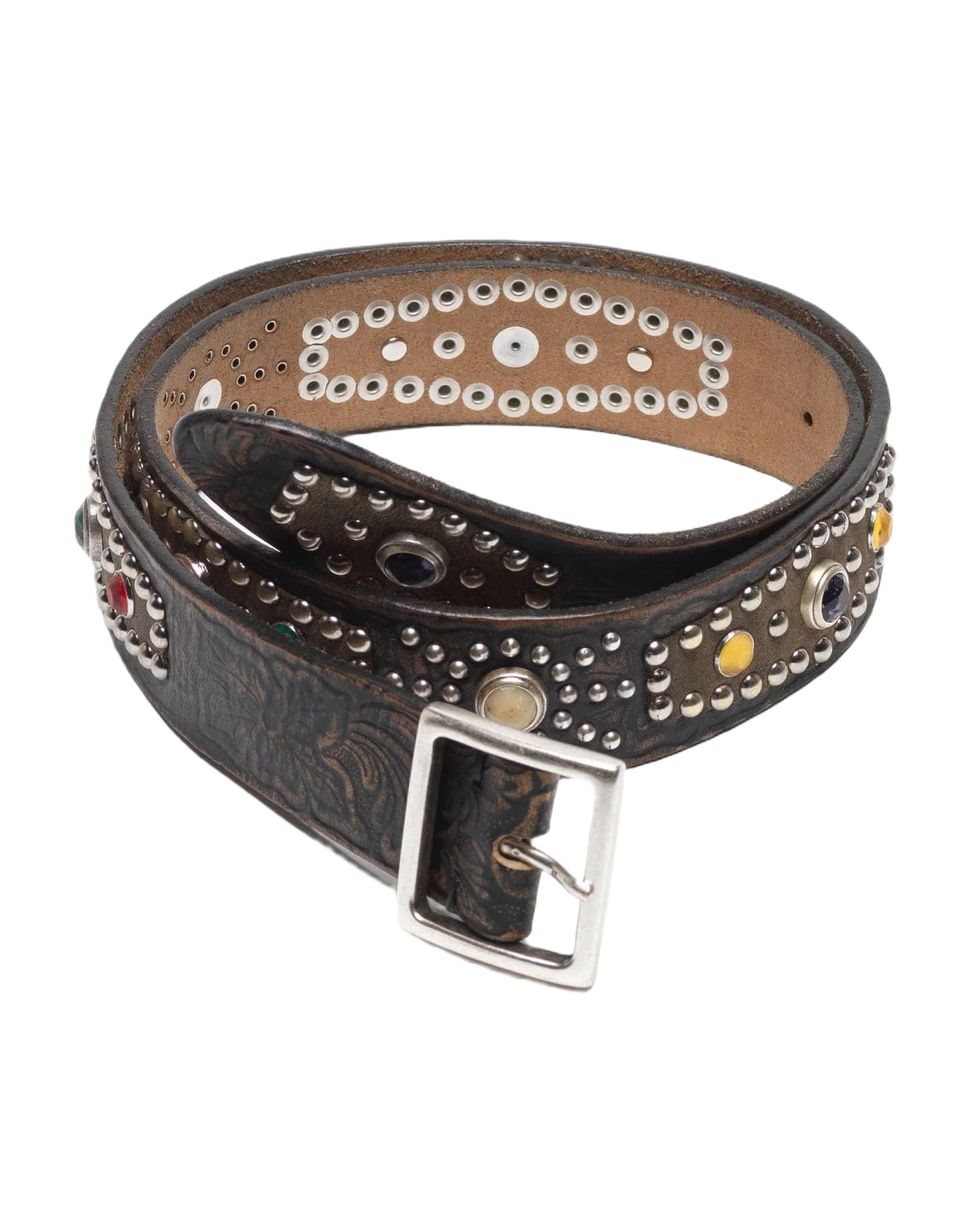 Women | Loretto Leather Belt with Decorative Studs - Image 3