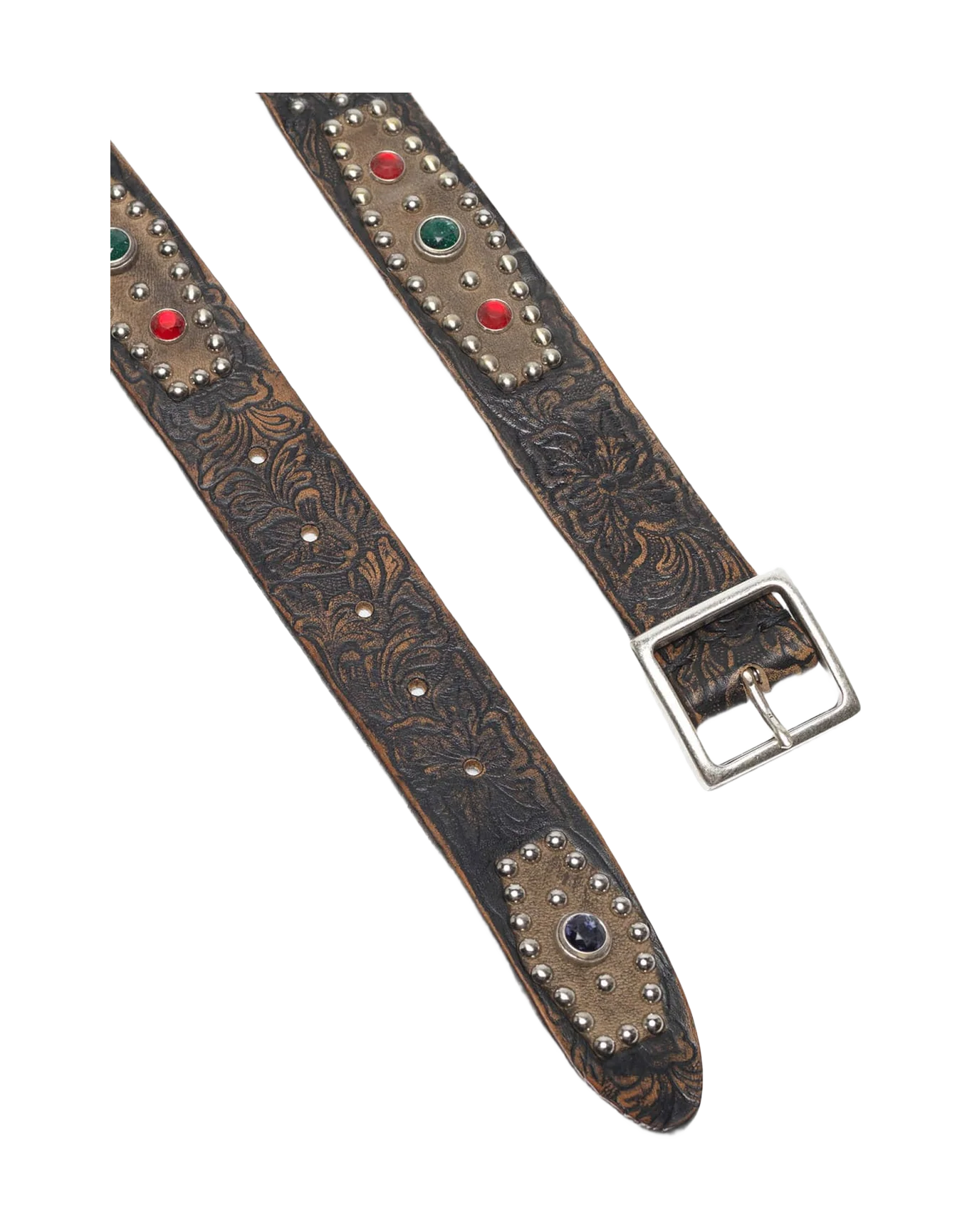 Women | Loretto Leather Belt with Decorative Studs - Image 4