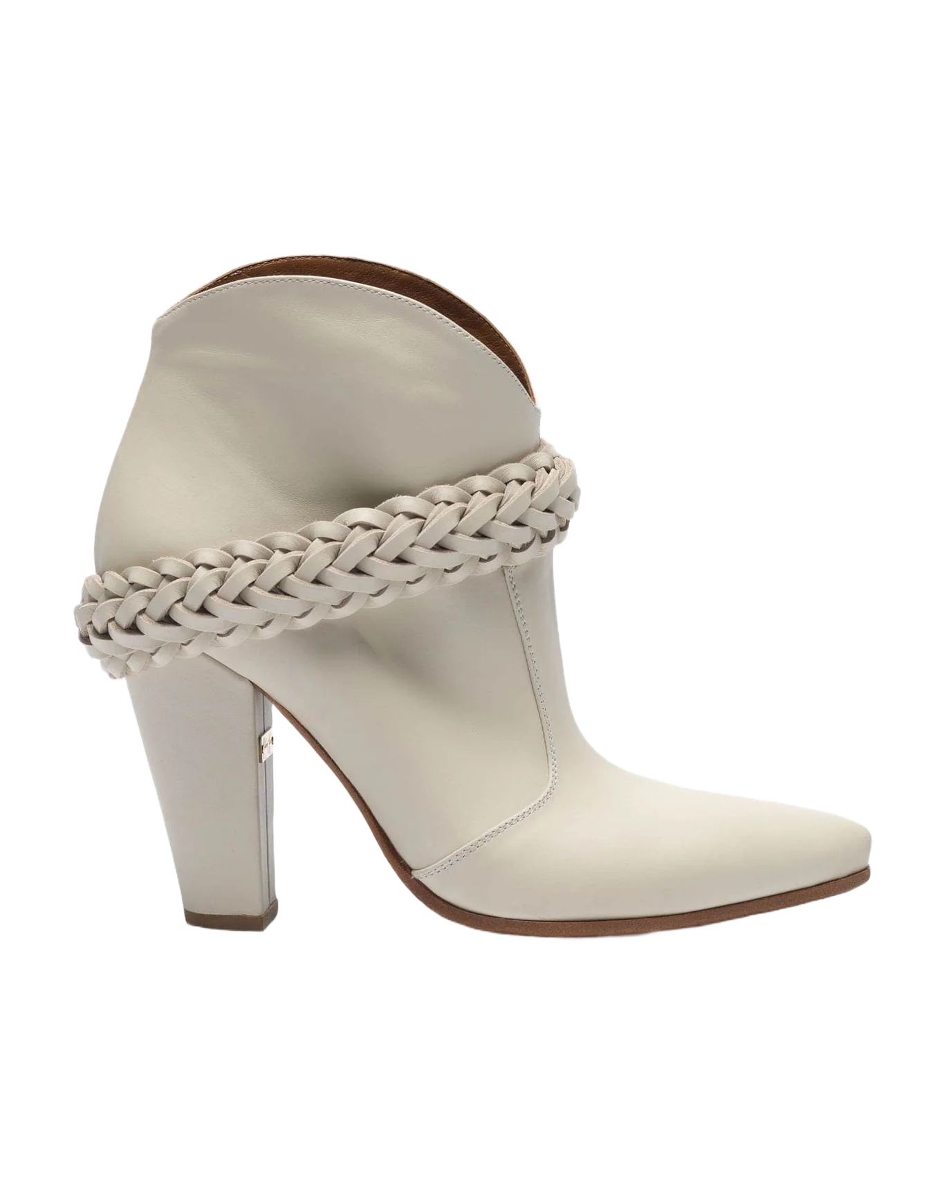 Women | Low White Michelle Ankle Boots - Image 8